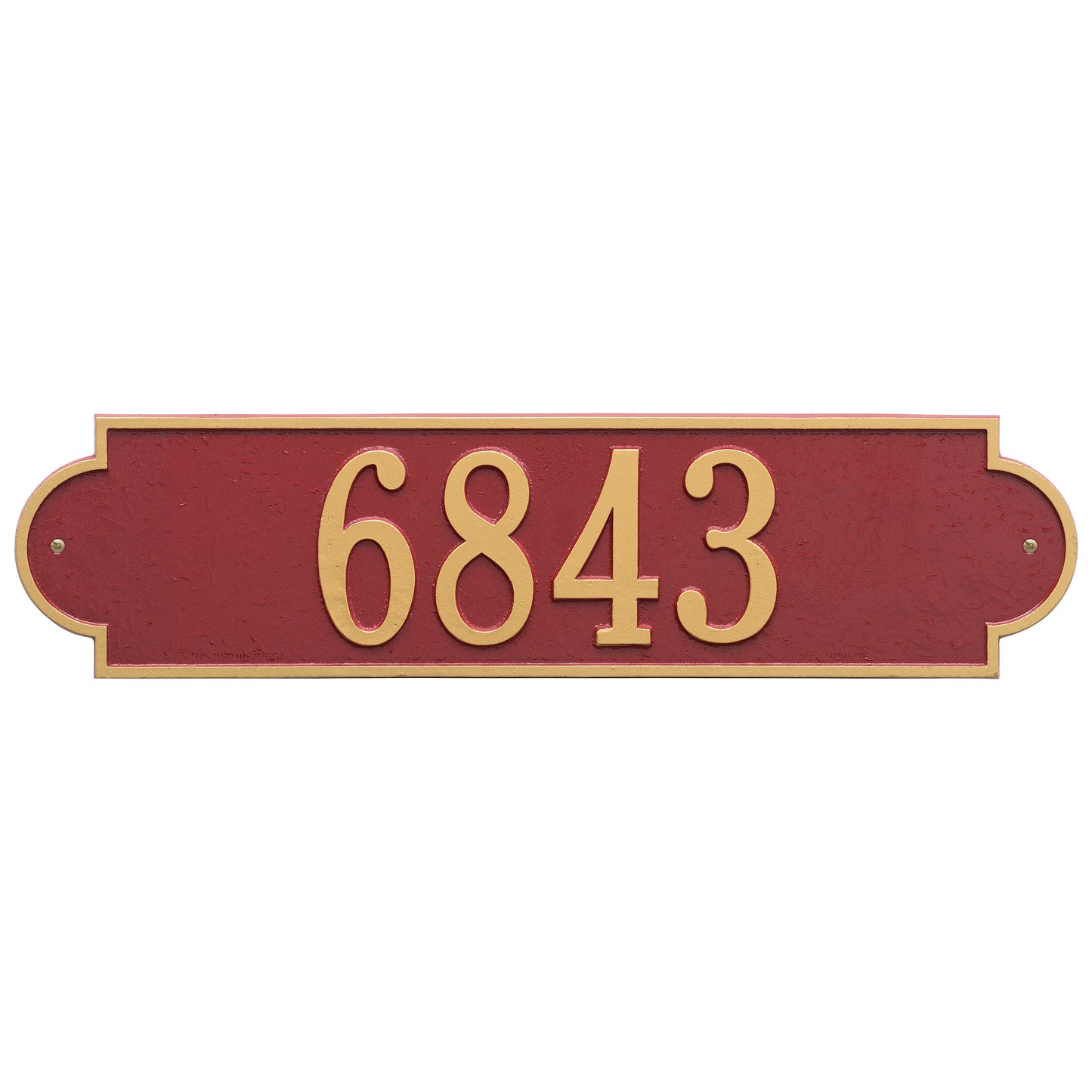 Whitehall Products Personalized Richmond Estate Wall Plaque One Line Black/gold
