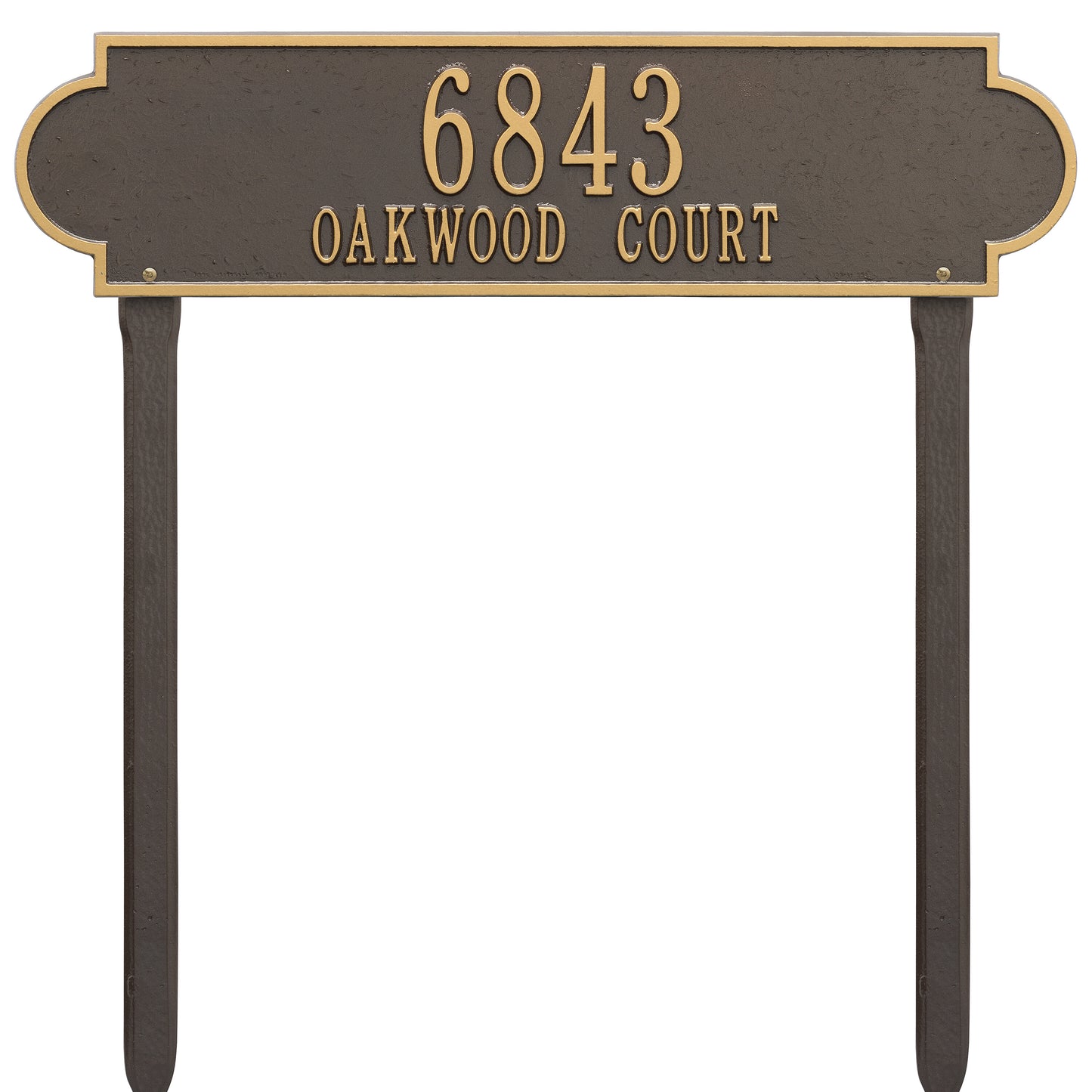 Whitehall Products Personalized Richmond Estate Lawn Plaque Two Line