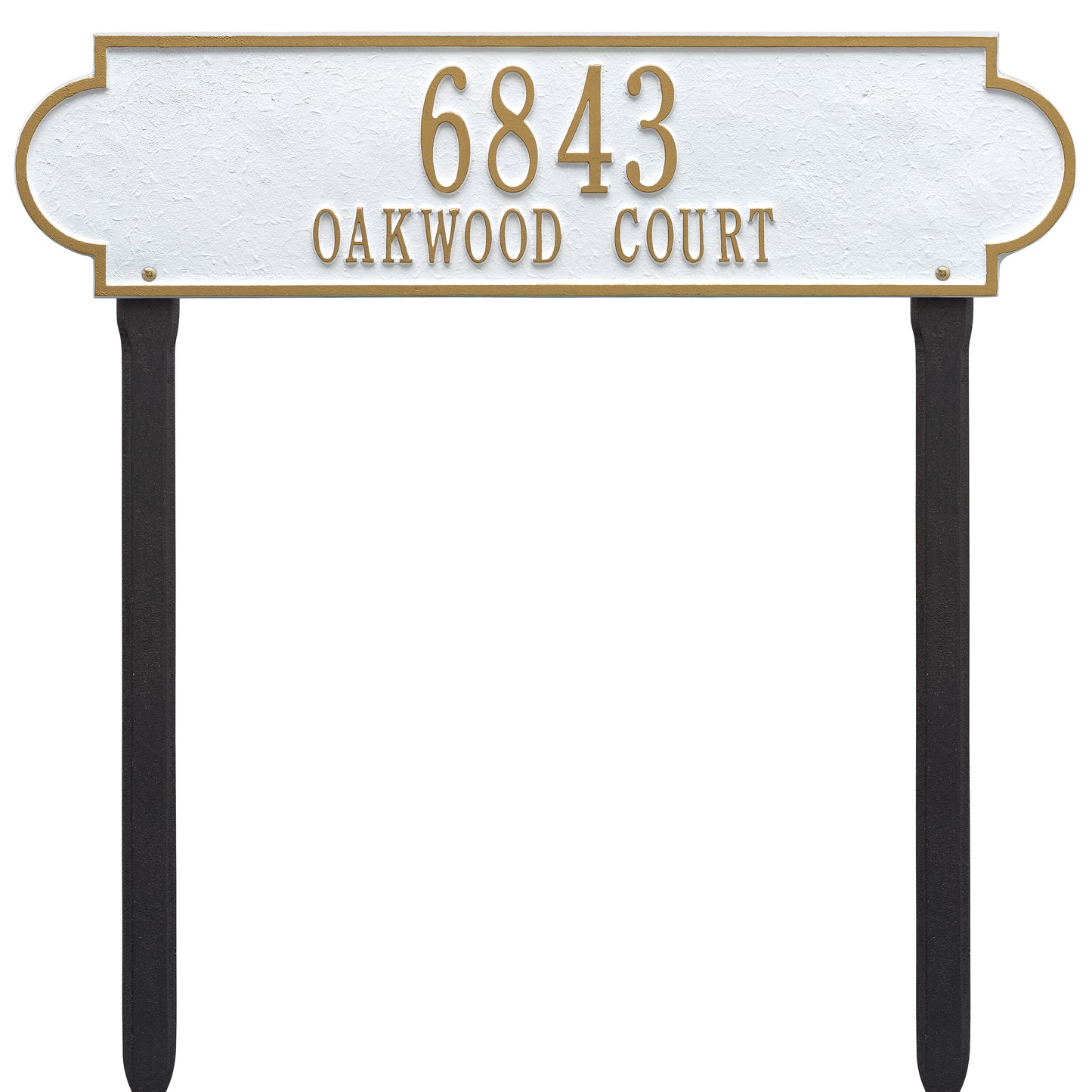 Whitehall Products Personalized Richmond Estate Lawn Plaque Two Line Antique Copper