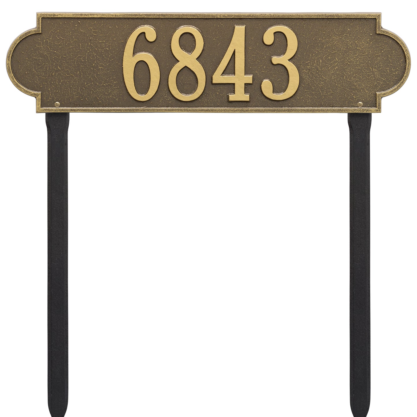 Whitehall Products Personalized Richmond Estate Lawn Plaque One Line Antique Copper