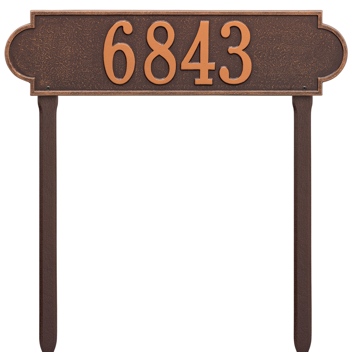 Whitehall Products Personalized Richmond Estate Lawn Plaque One Line Black/gold