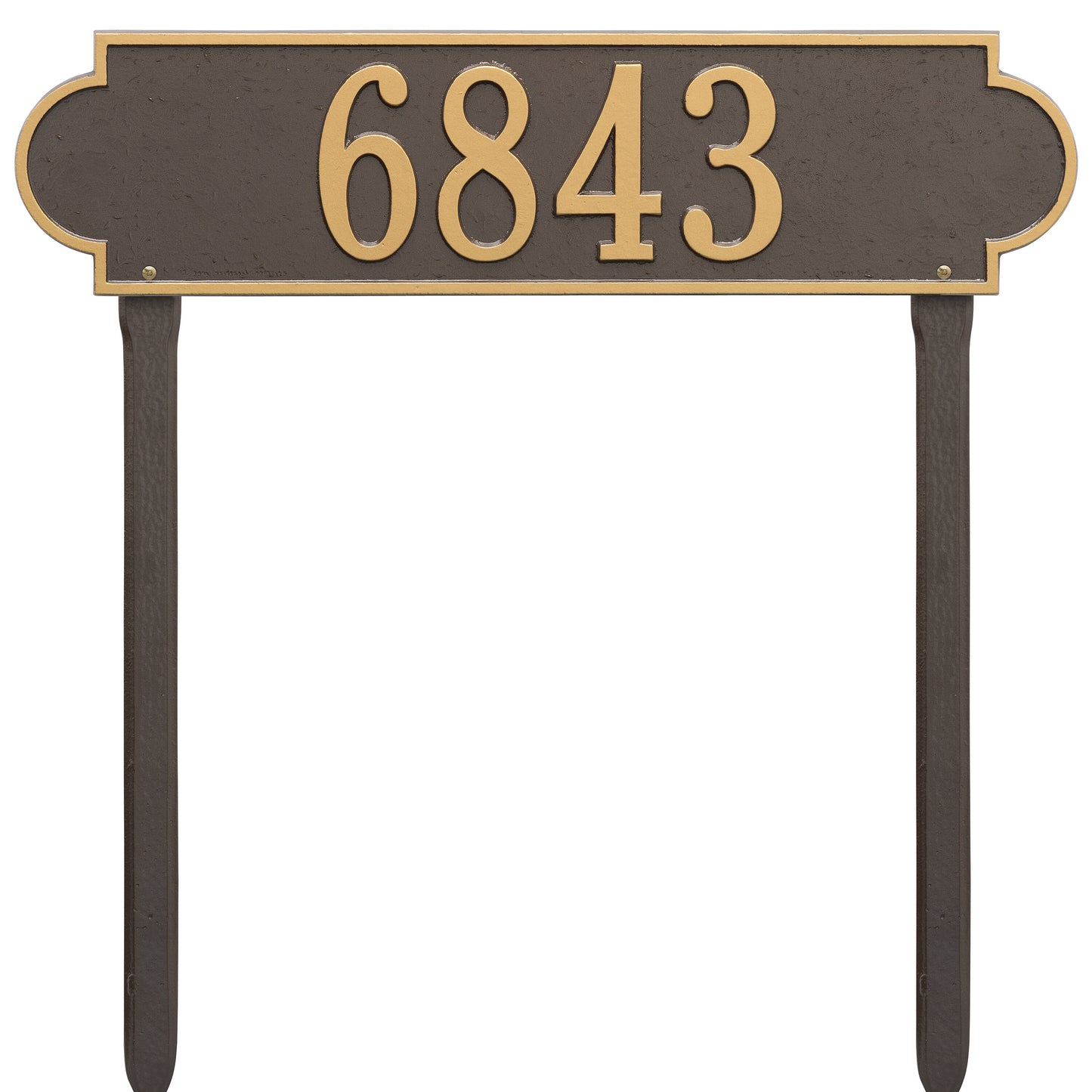 Whitehall Products Personalized Richmond Estate Lawn Plaque One Line Pewter/silver