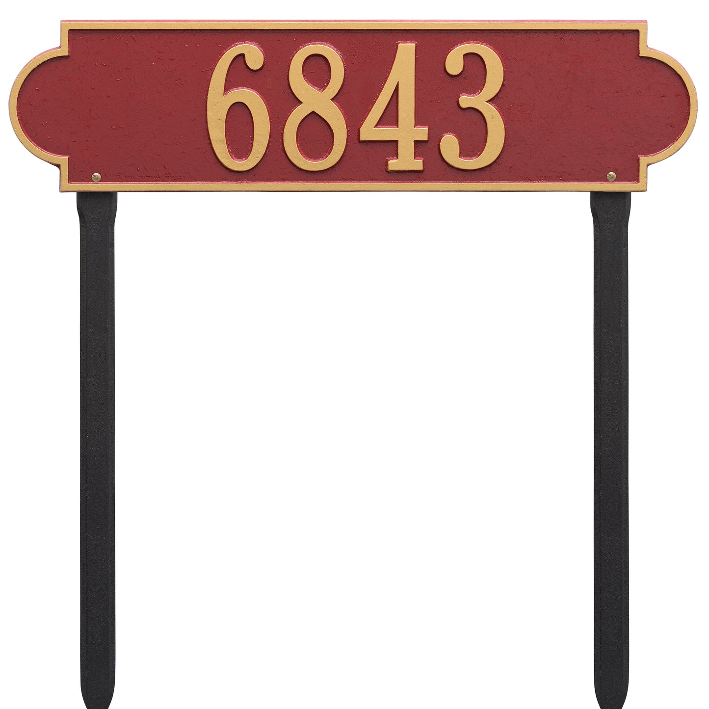 Whitehall Products Personalized Richmond Estate Lawn Plaque One Line White/gold