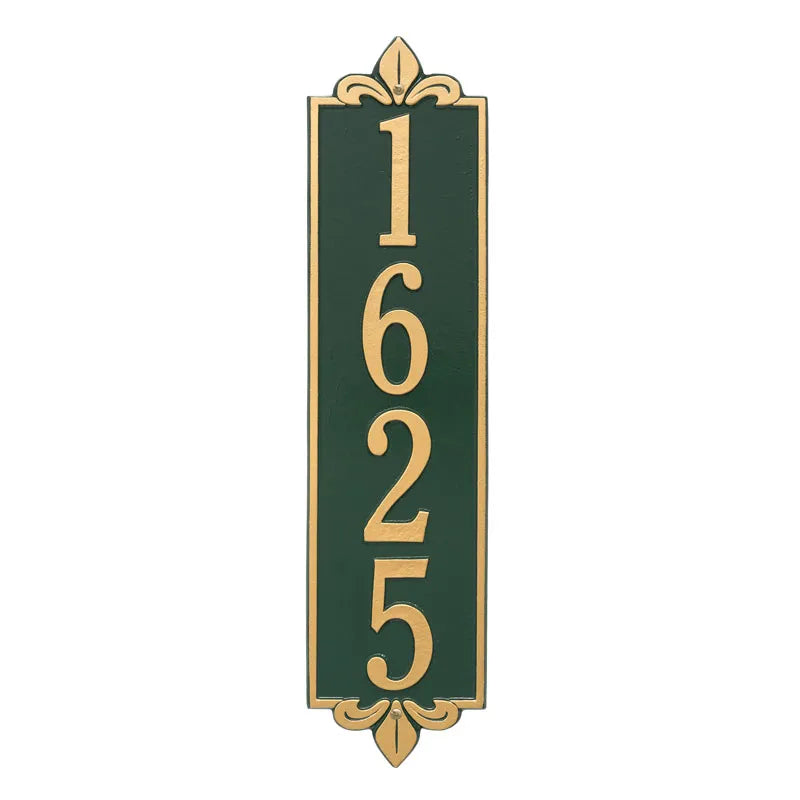 Whitehall Products Personalized Lyon Vertical Estate Wall Plaque One Line Oil Rubbed Bronze