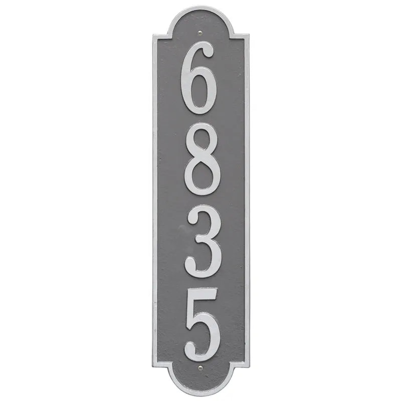 Whitehall Products Personalized Richmond Vertical Estate Wall Plaque One Line Red/gold