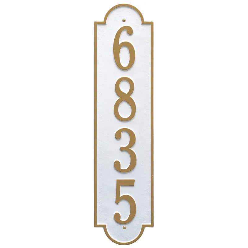Whitehall Products Personalized Richmond Vertical Estate Wall Plaque One Line