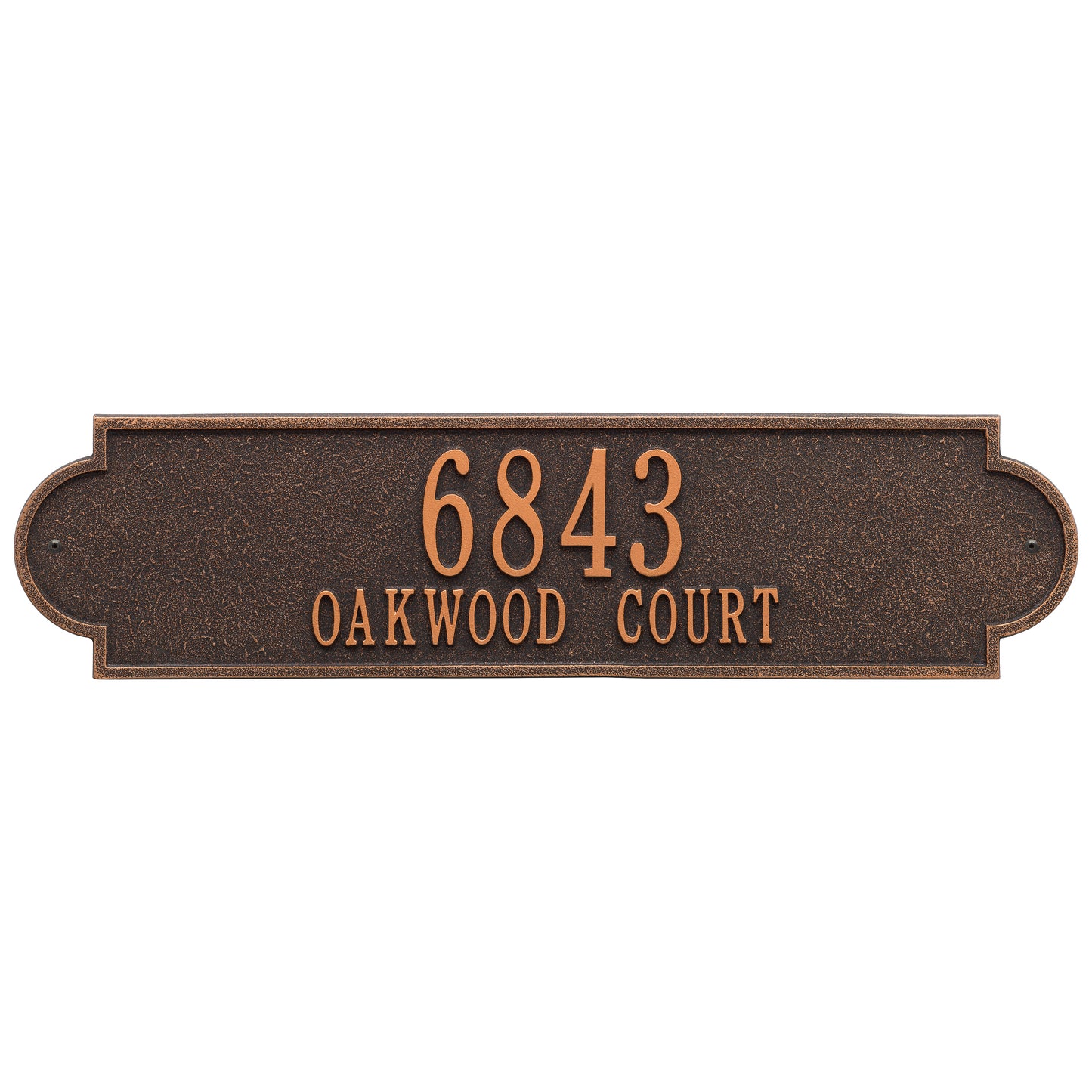 Whitehall Products Personalized Richmond Estate Wall Plaque Two Line Bronze/gold