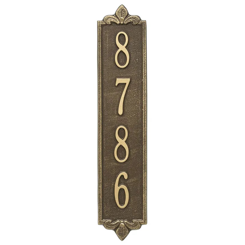 Whitehall Products Personalized Lyon Vertical Wall Plaque One Line