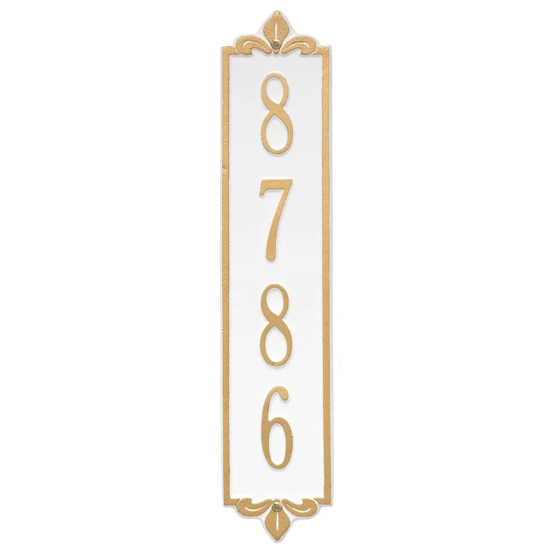 Whitehall Products Personalized Lyon Vertical Wall Plaque One Line Antique Copper