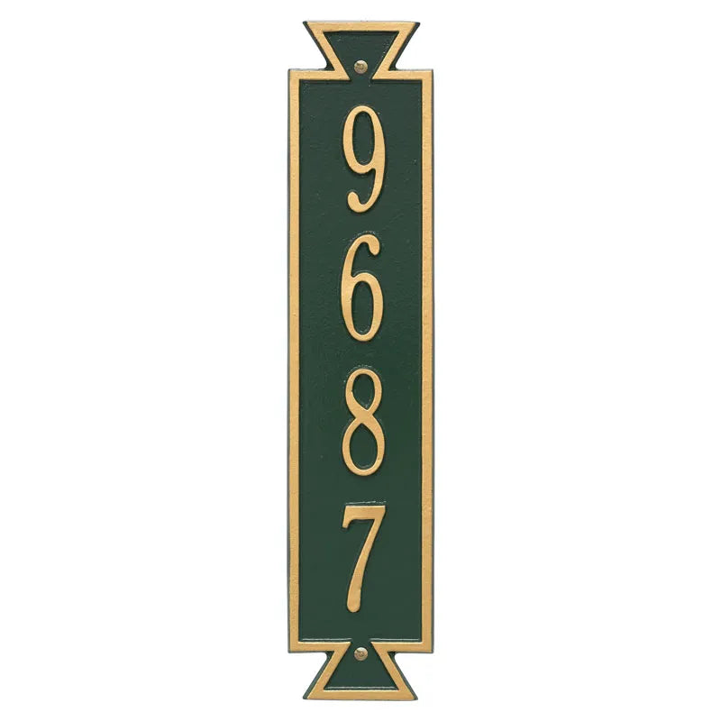 Whitehall Products Personalized Exeter Vertical Wall Plaque One Line Oil Rubbed Bronze