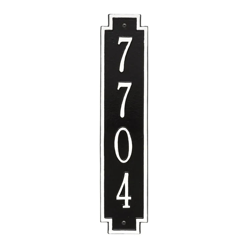 Whitehall Products Personalized Windsor Vertical Wall Plaque One Line Oil Rubbed Bronze