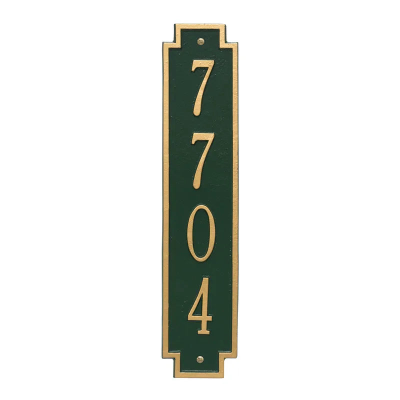 Whitehall Products Personalized Windsor Vertical Wall Plaque One Line Bronze/gold