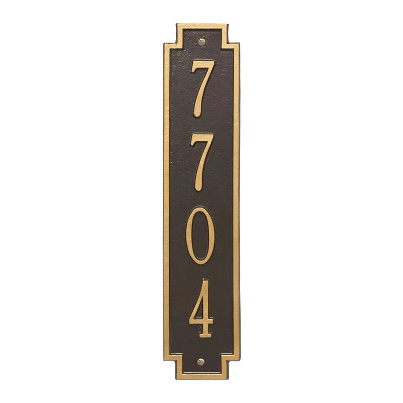 Whitehall Products Personalized Windsor Vertical Wall Plaque One Line