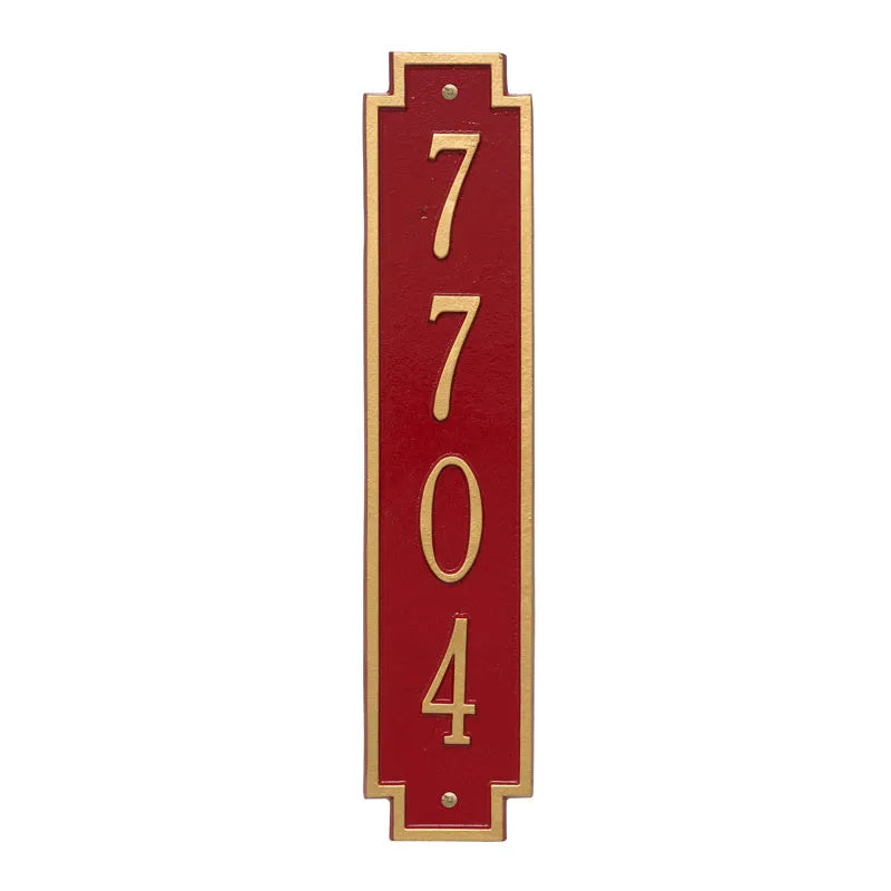Whitehall Products Personalized Windsor Vertical Wall Plaque One Line Black/silver