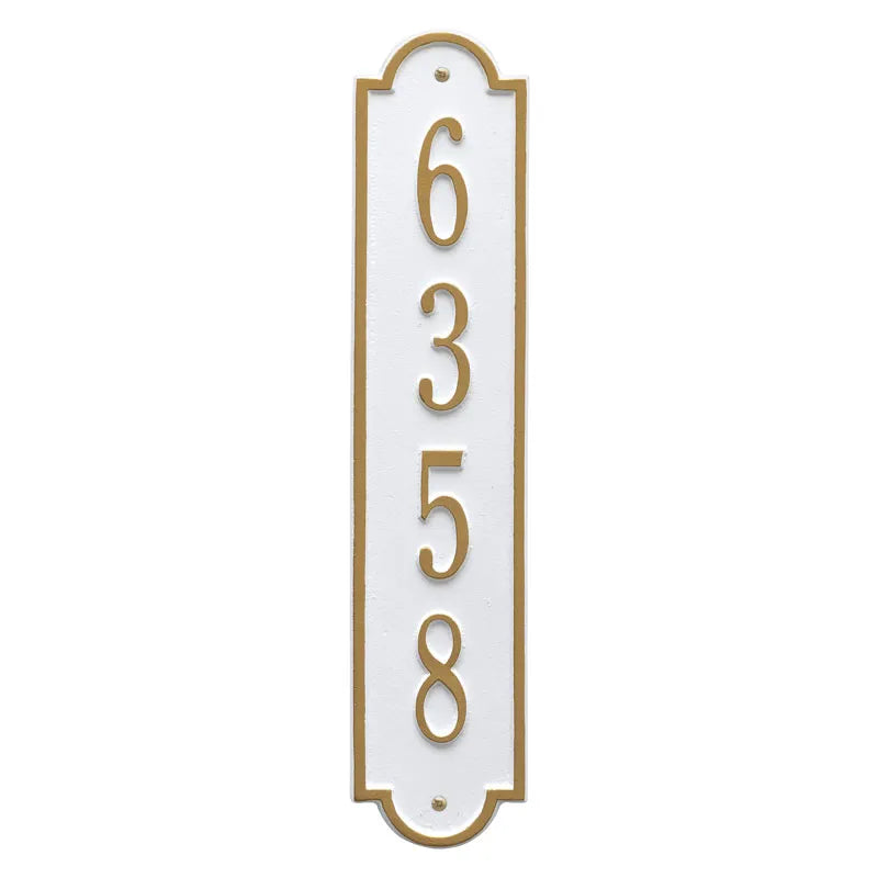 Whitehall Products Personalized Richmond Vertical Wall Plaque One Line Antique Copper