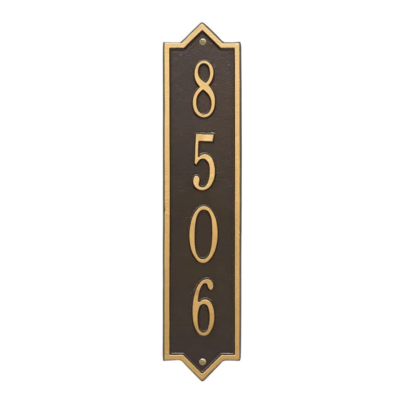 Whitehall Products Personalized Norfolk Vertical Wall Plaque One Line
