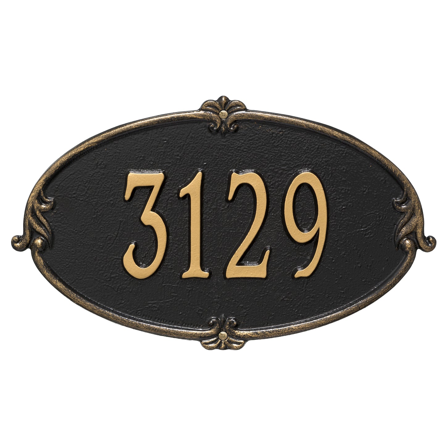 Whitehall Products Personalized Montecarlo Standard Wall Plaque One Line Black/silver