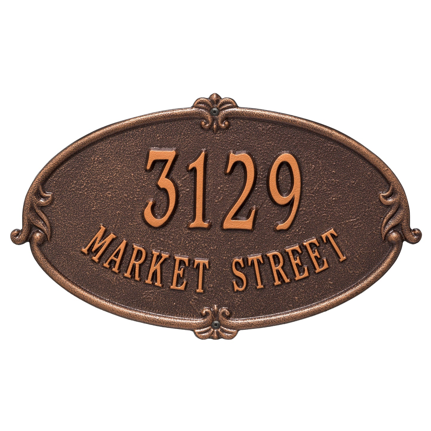 Whitehall Products Personalized Montecarlo Standard Wall Plaque Two Line Black/gold