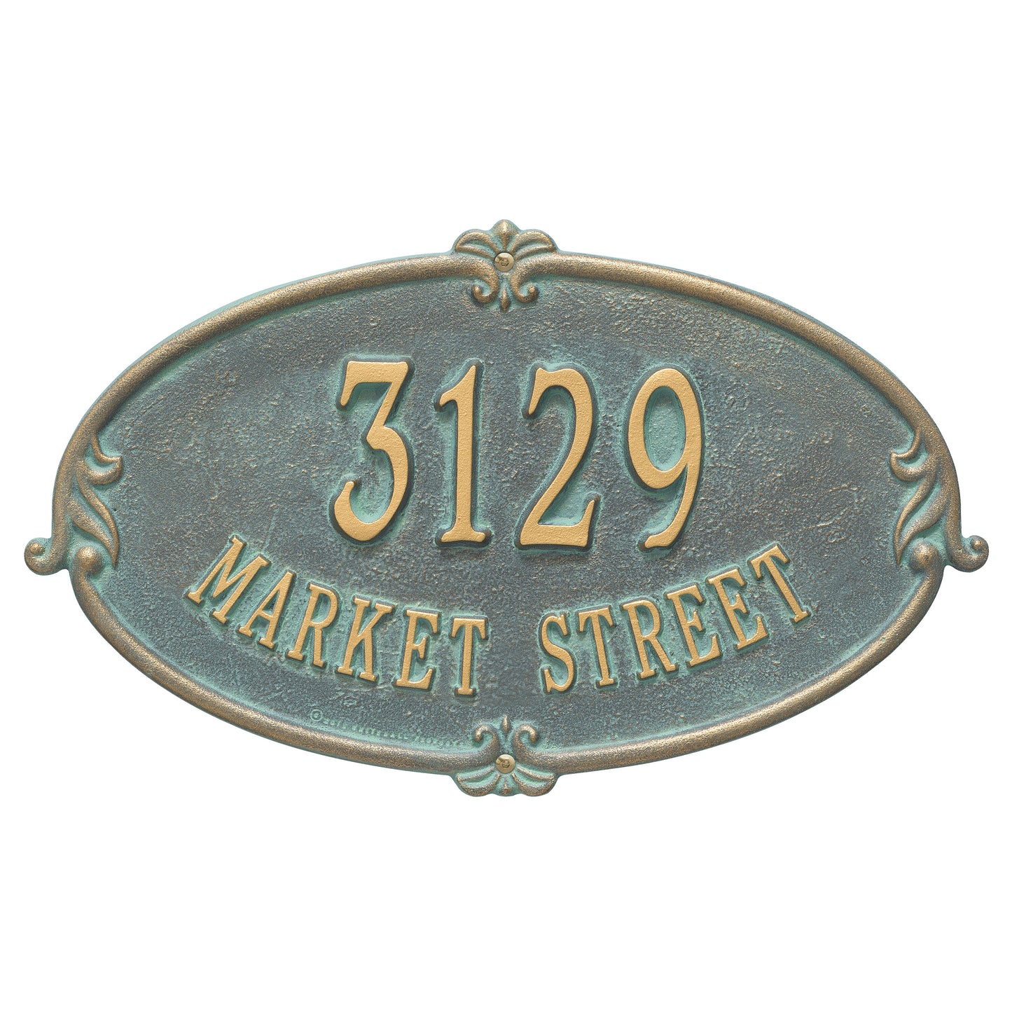 Whitehall Products Personalized Montecarlo Standard Wall Plaque Two Line Oil Rubbed Bronze
