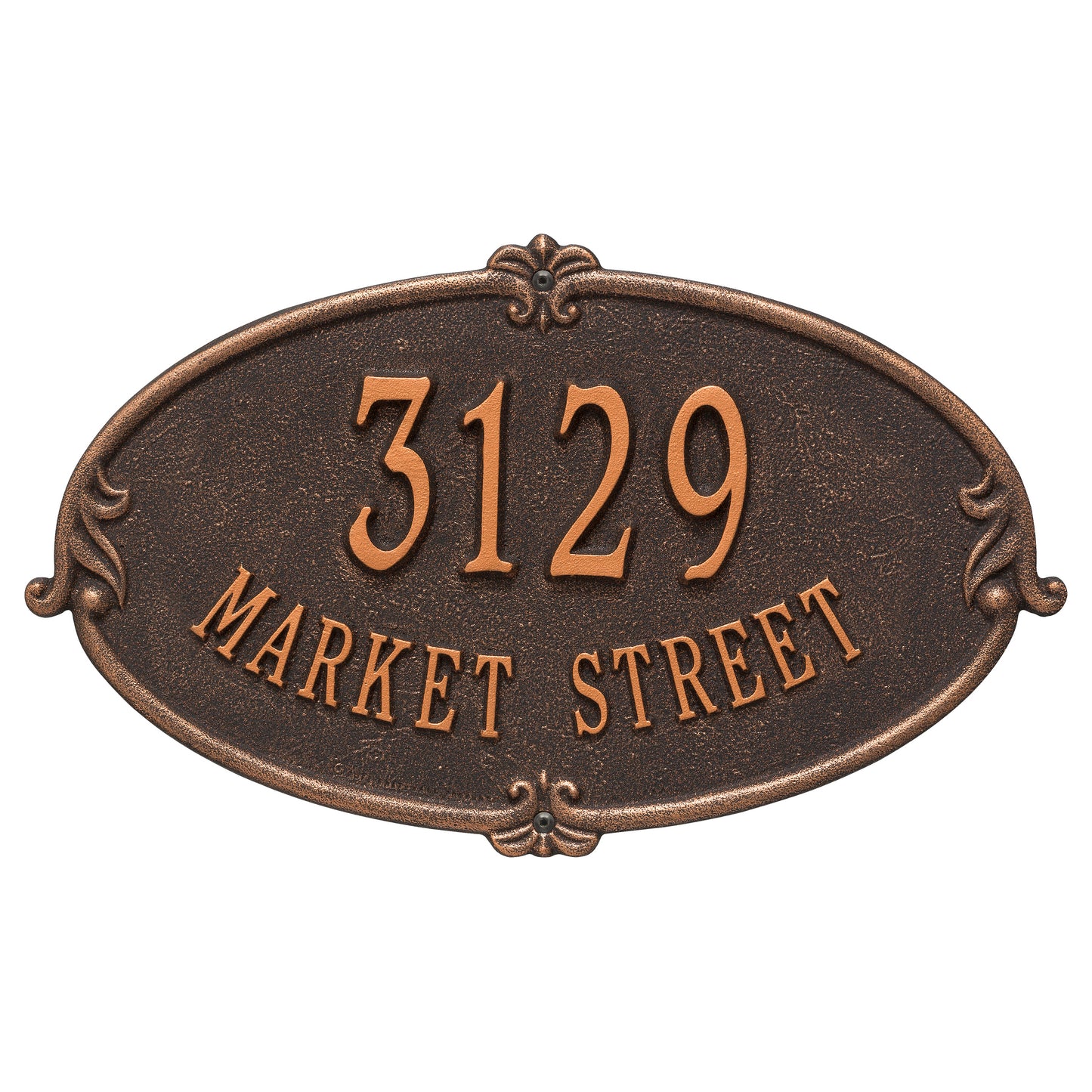 Whitehall Products Personalized Montecarlo Standard Wall Plaque Two Line Bronze/gold