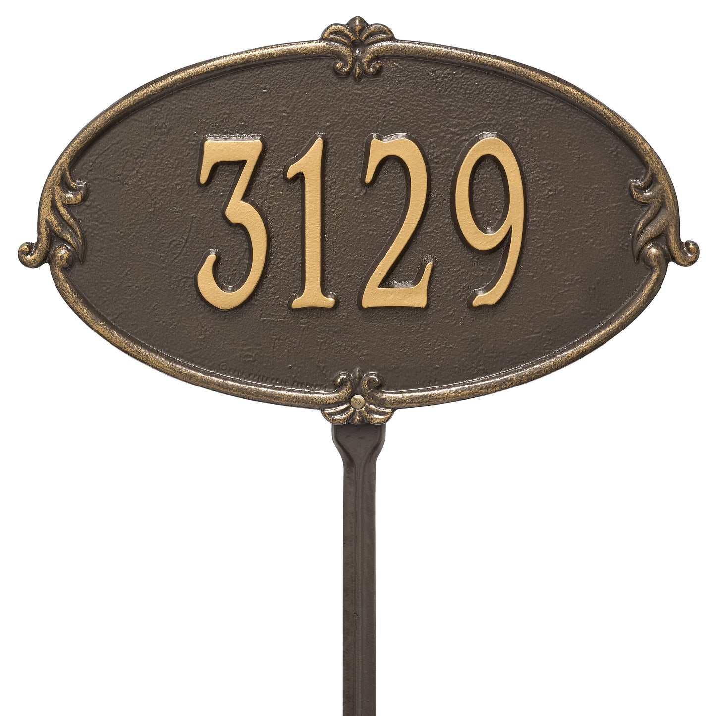 Whitehall Products Personalized Montecarlo Standard Lawn Plaque One Line Pewter/silver