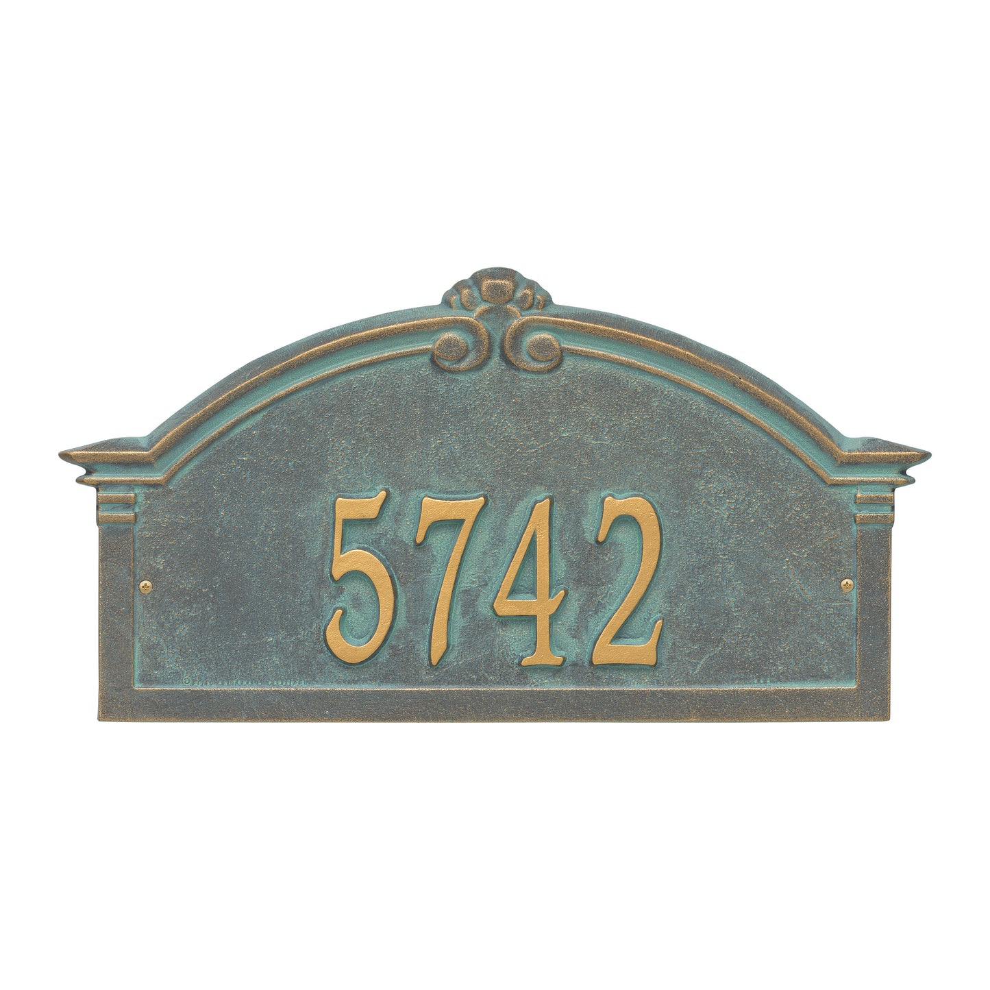 Whitehall Products Personalized Roselyn Arch Grande Wall Plaque One Line Oil Rubbed Bronze