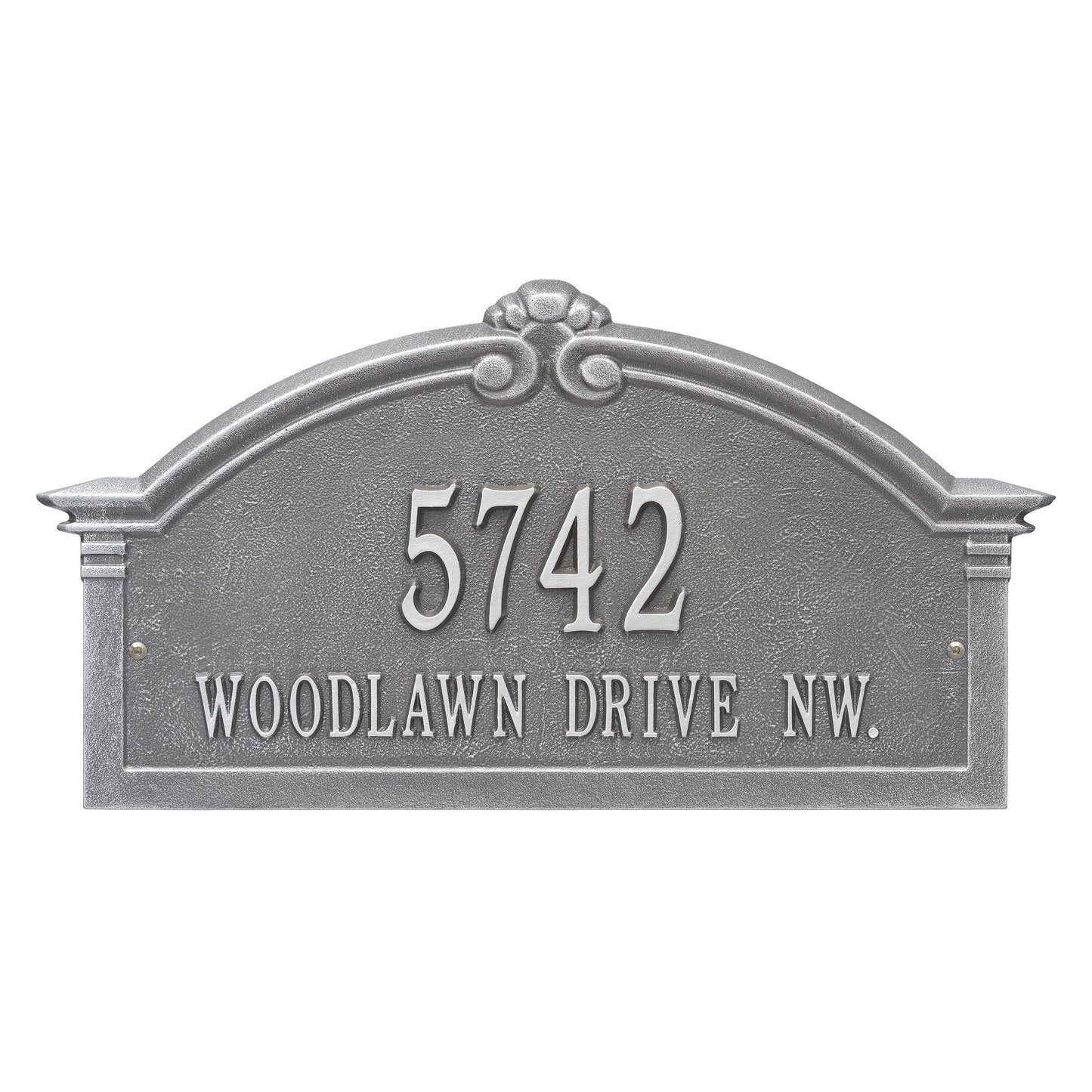 Whitehall Products Personalized Roselyn Arch Grande Wall Plaque Two Line Black/gold
