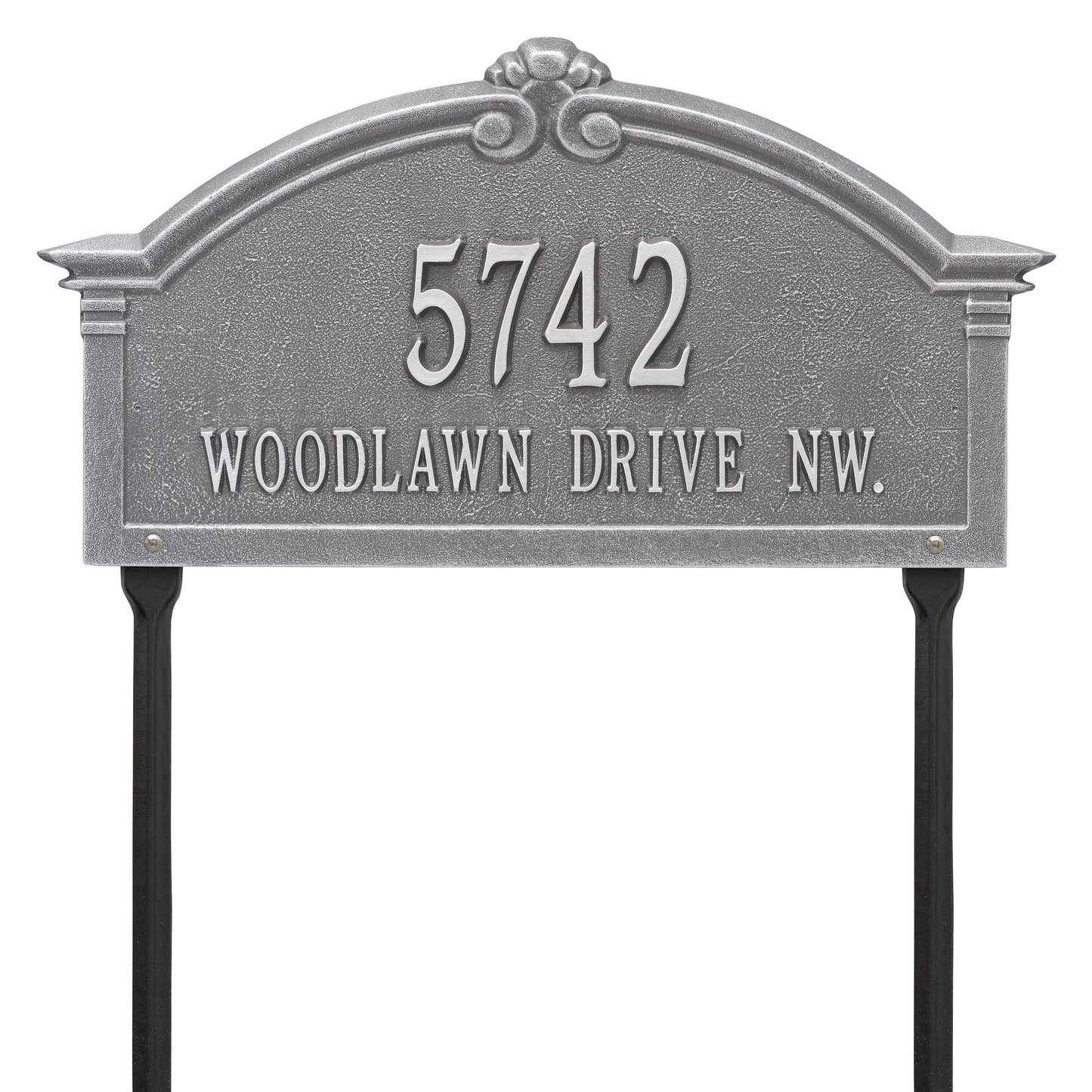 Whitehall Products Personalized Roselyn Arch Grande Lawn Plaque Two Line