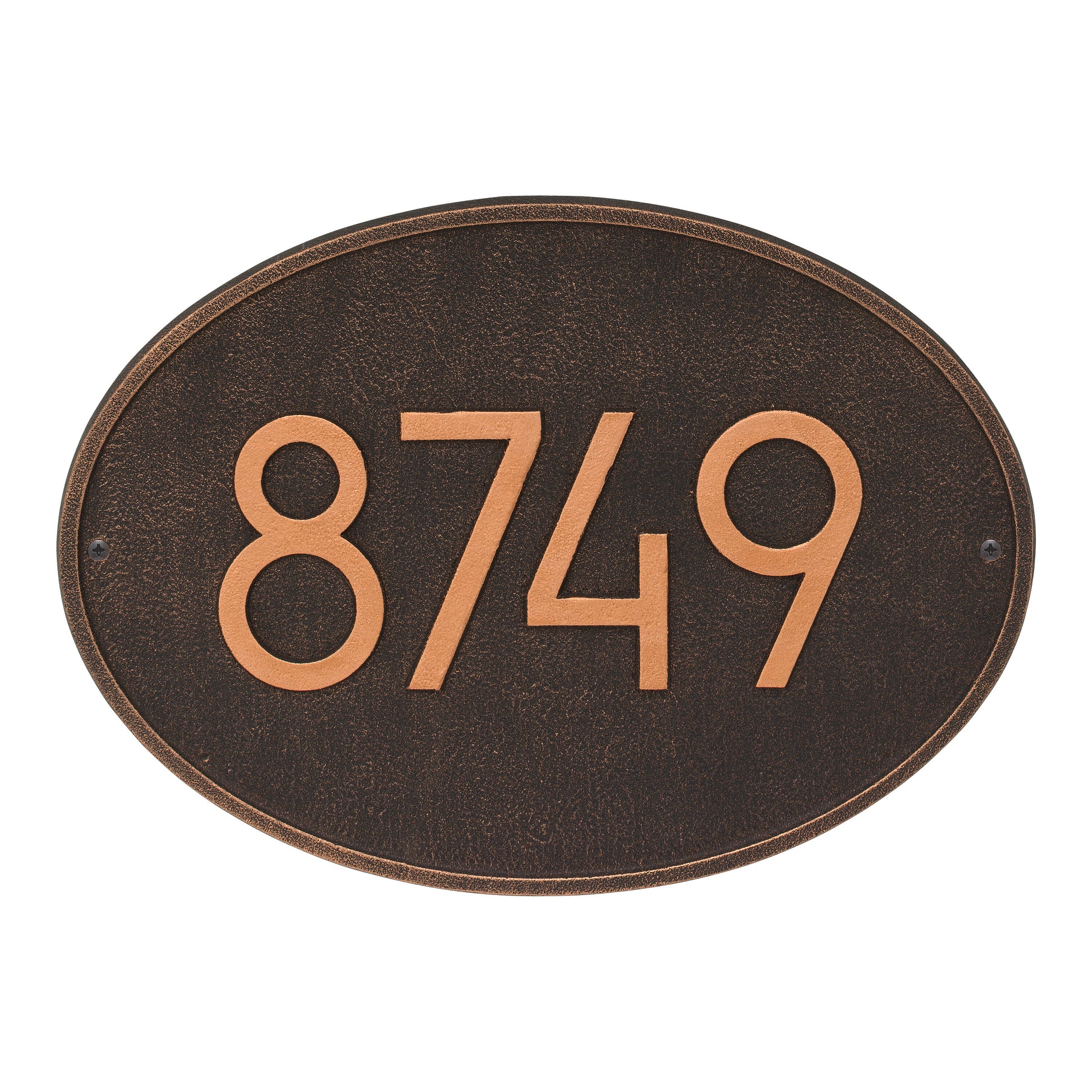 Whitehall Products Hawthorn Modern Address Plaque 1 Line Aged Bronze