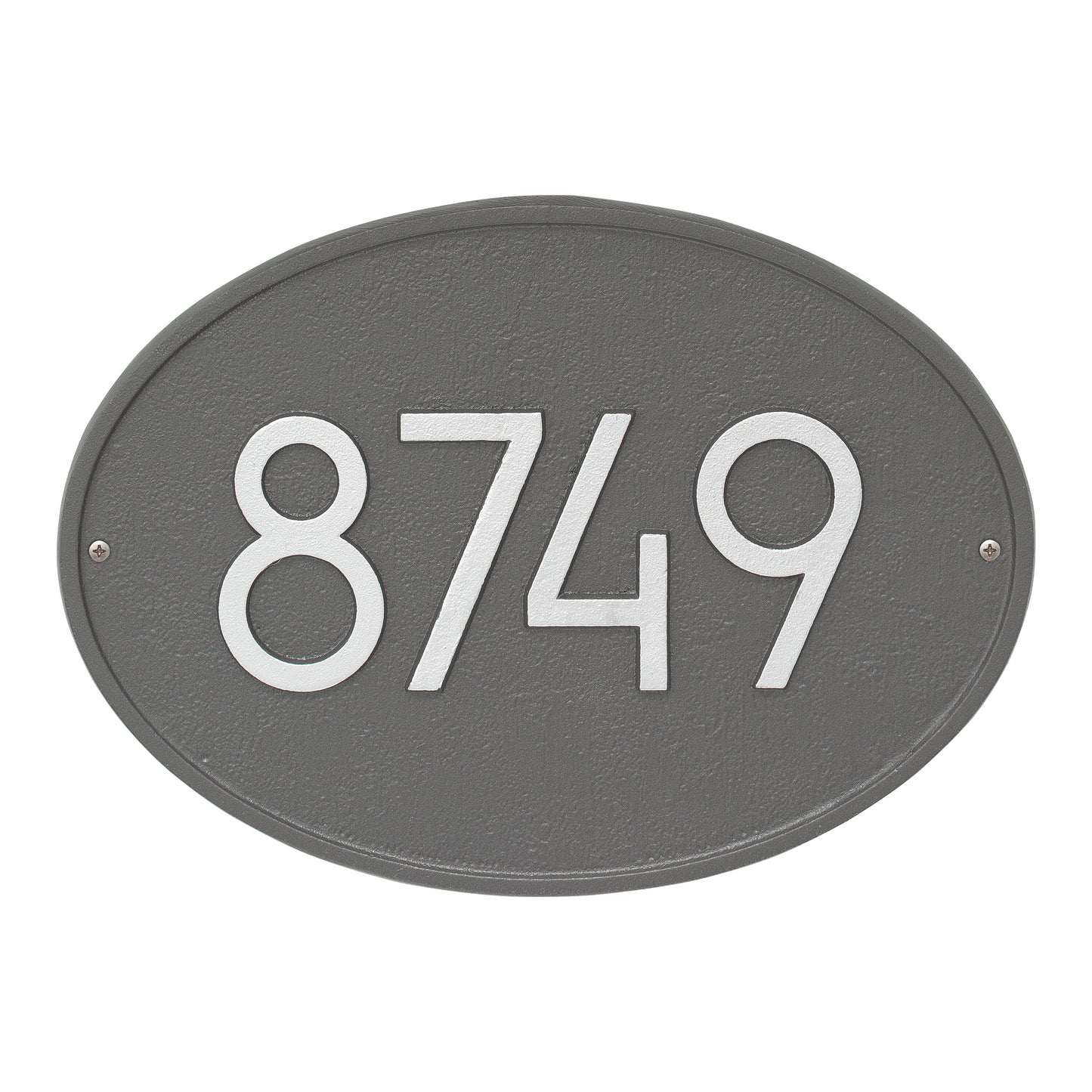 Whitehall Products Hawthorn Modern Address Plaque 1 Line Coastal Clay