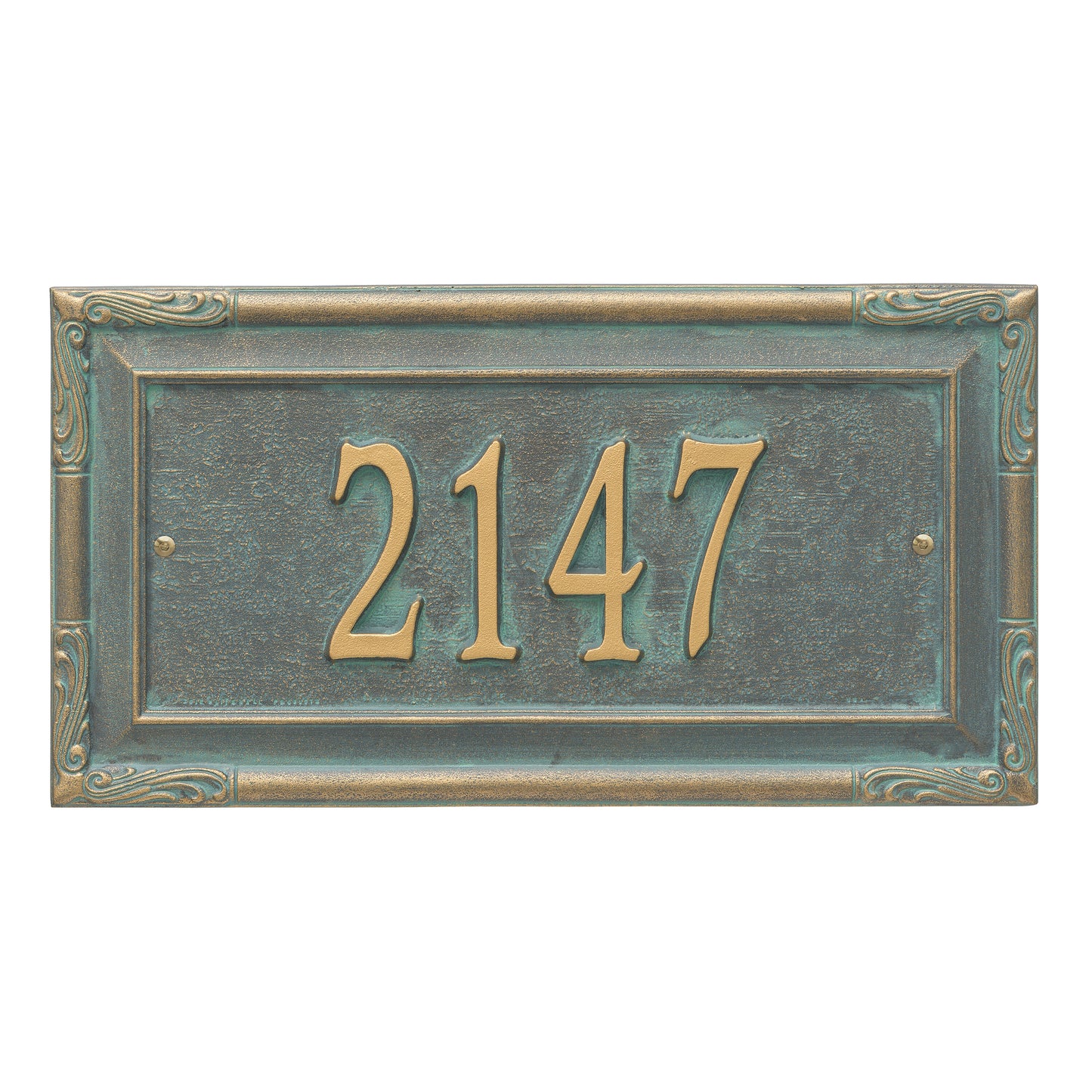 Whitehall Products Personalized Gardengate Grande Wall Plaque One Line Oil Rubbed Bronze
