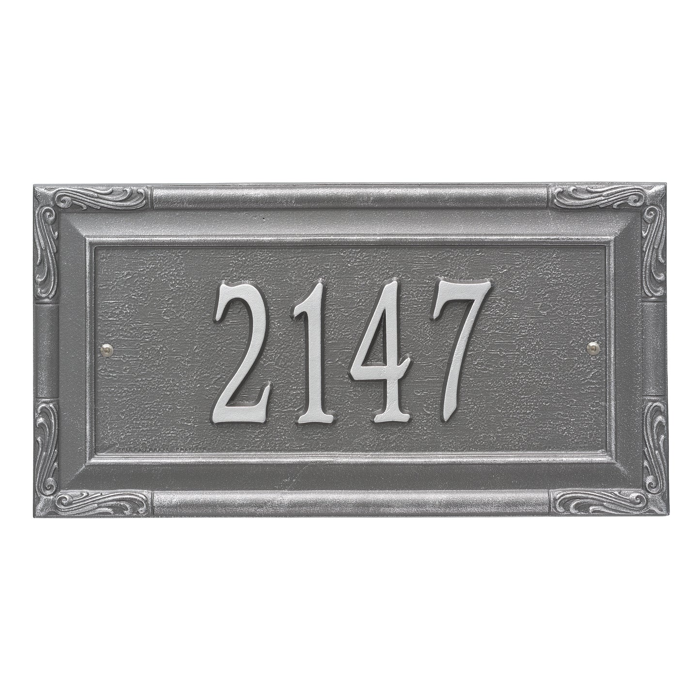 Whitehall Products Personalized Gardengate Grande Wall Plaque One Line Black/white