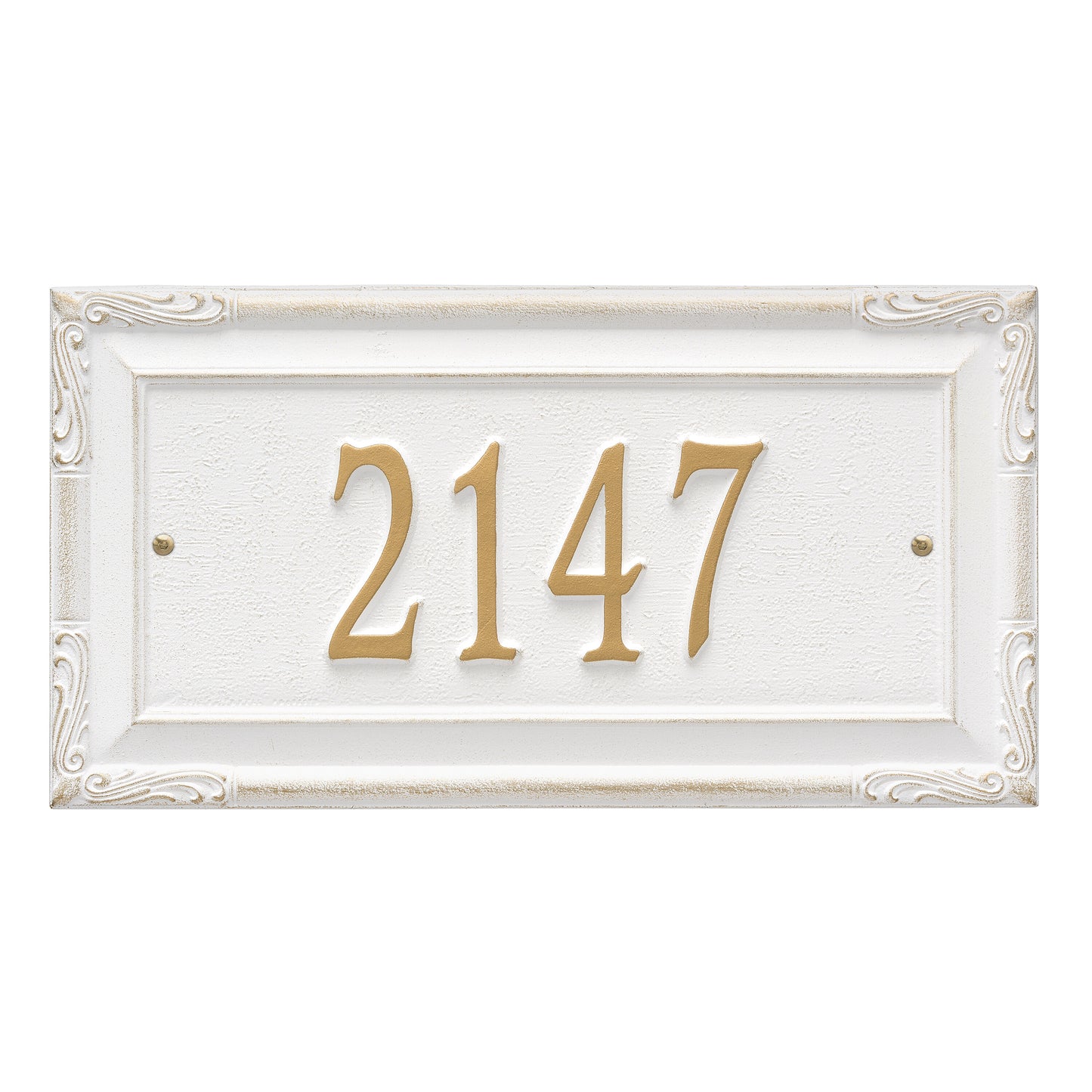 Whitehall Products Personalized Gardengate Grande Wall Plaque One Line Antique Copper
