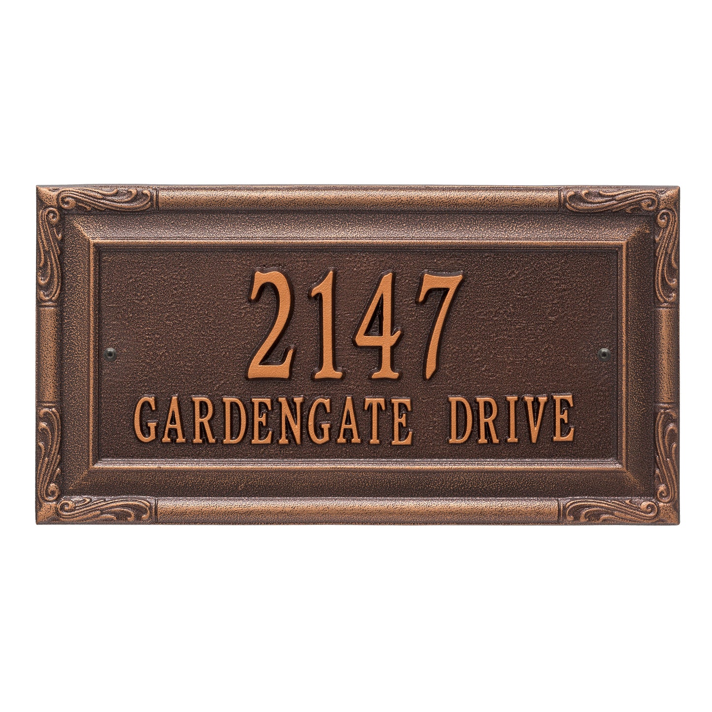 Whitehall Products Personalized Gardengate Grande Wall Plaque Two Line