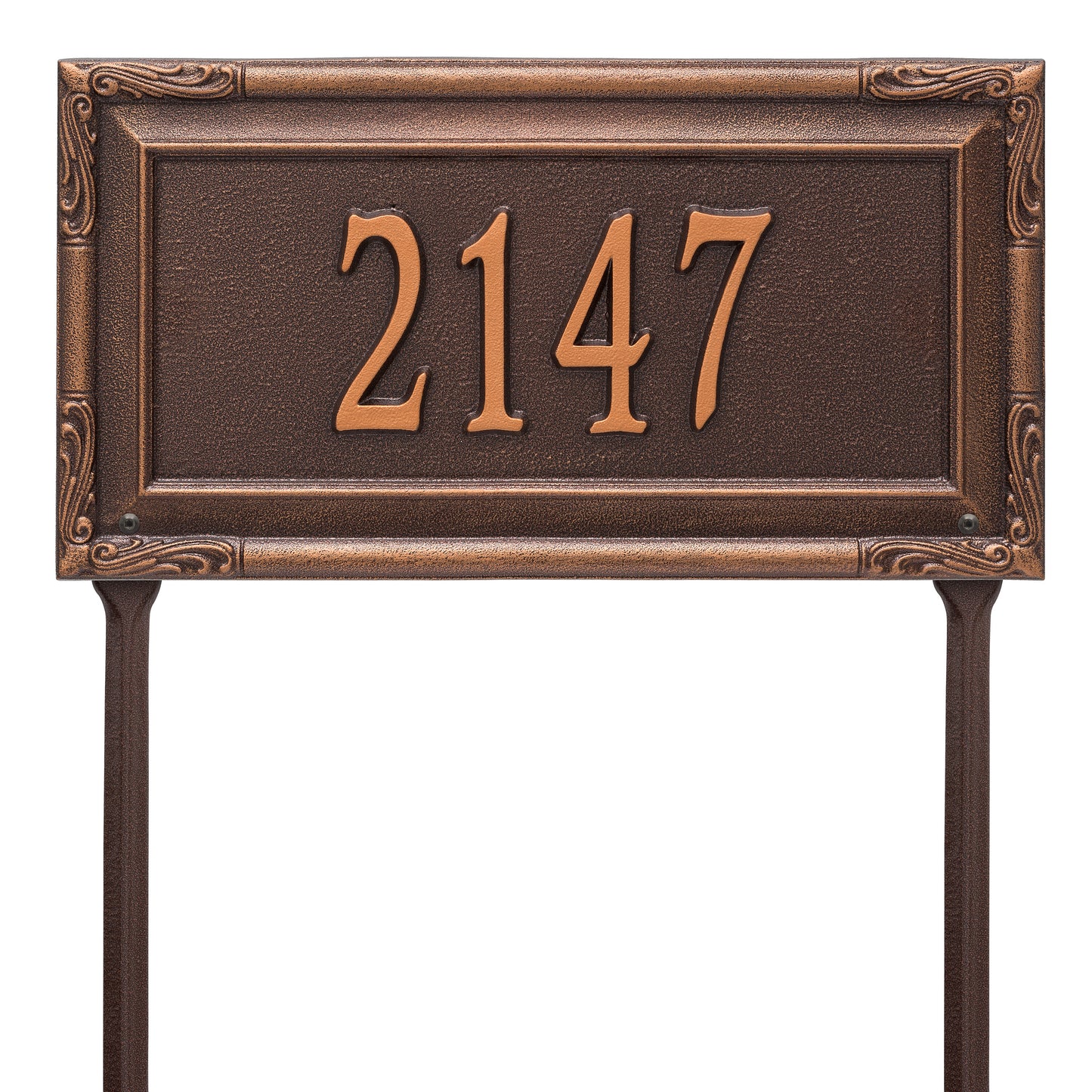 Whitehall Products Personalized Gardengate Grande Lawn Plaque One Line Black/gold