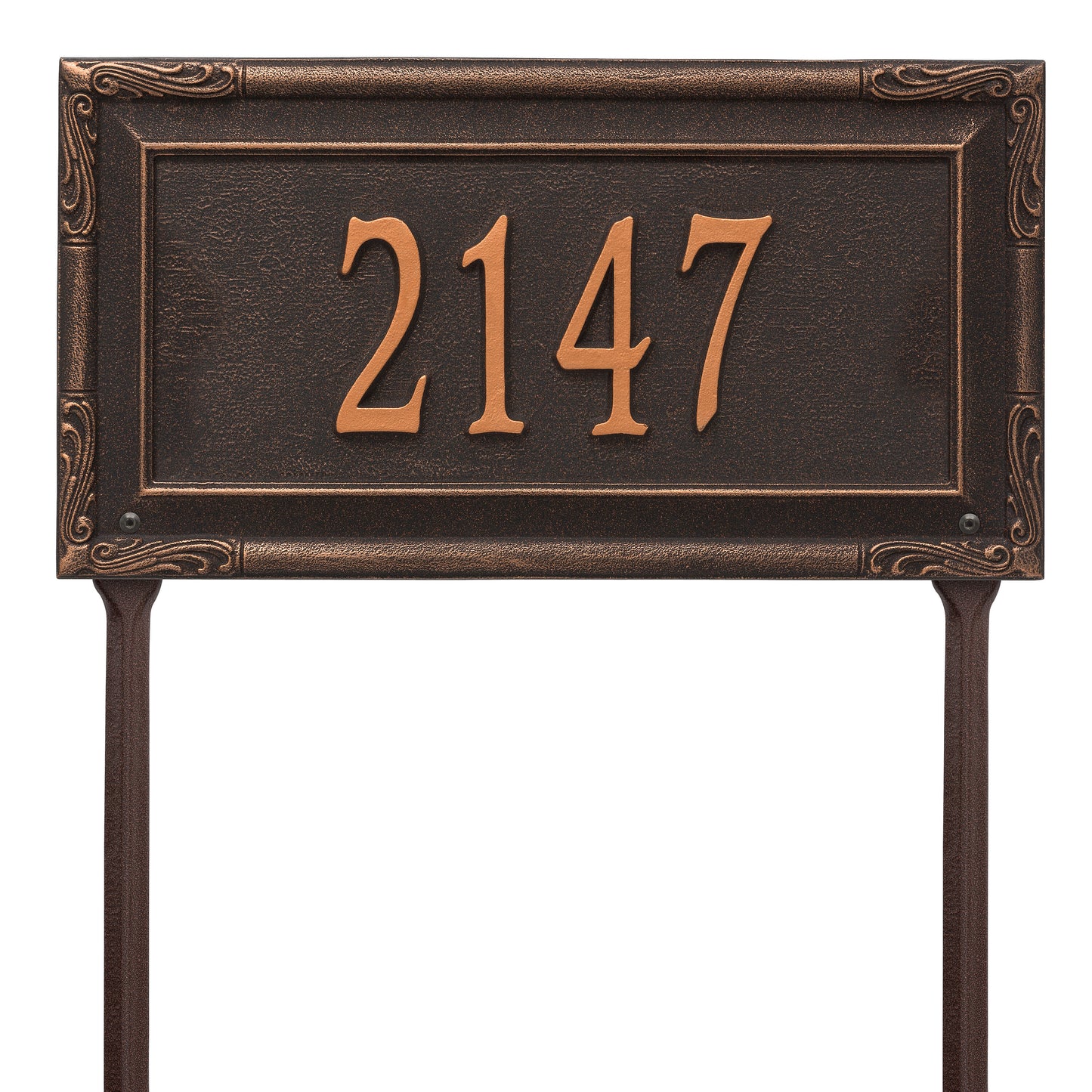 Whitehall Products Personalized Gardengate Grande Lawn Plaque One Line Bronze/gold