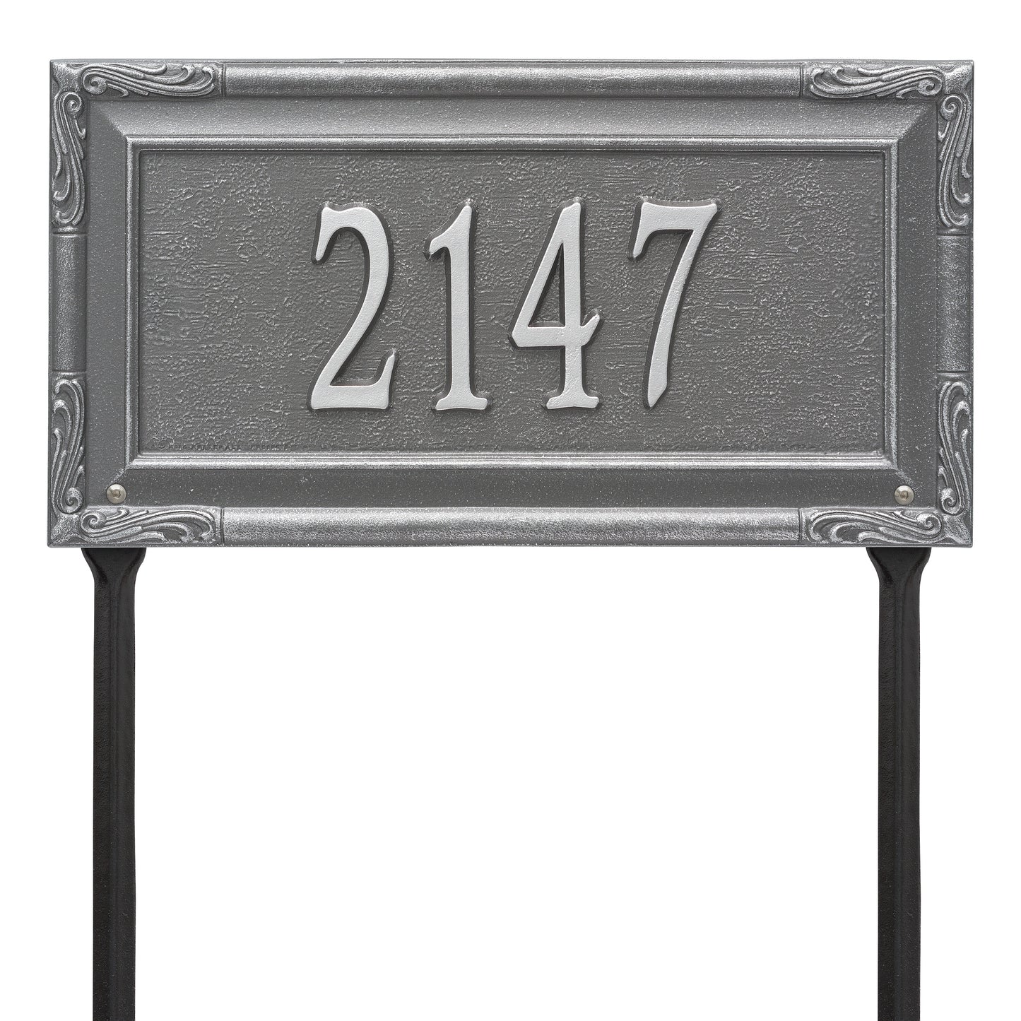 Whitehall Products Personalized Gardengate Grande Lawn Plaque One Line Red/gold
