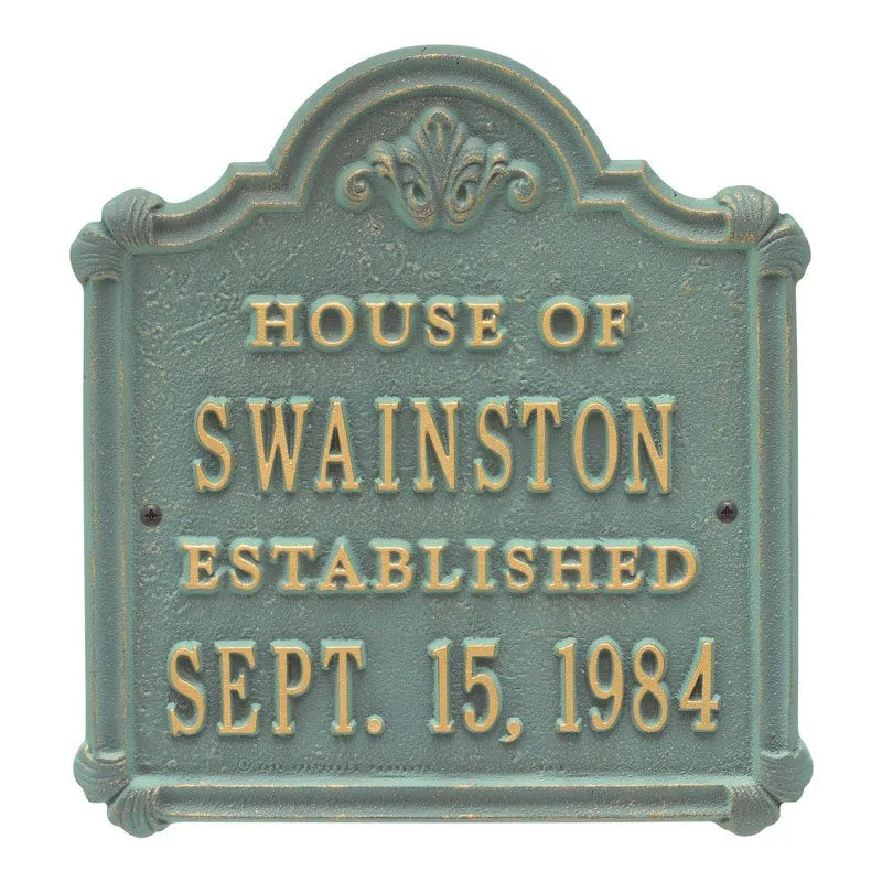 Whitehall Products Chatham Anniversary Wedding Personalized Plaque - Two Lines - Rational Plaques
