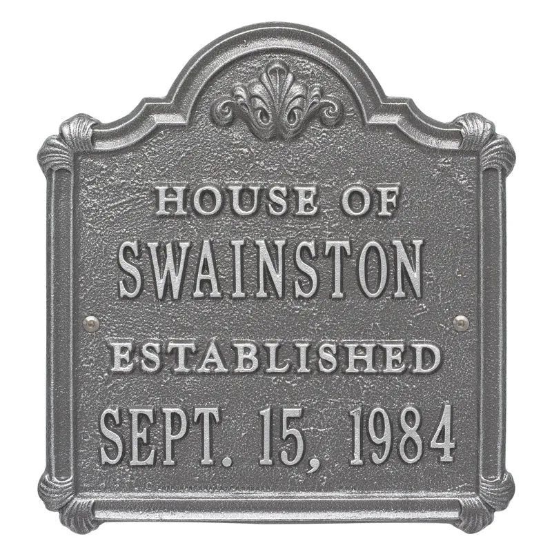 Whitehall Products Chatham Anniversary Wedding Personalized Plaque - Two Lines - Rational Plaques