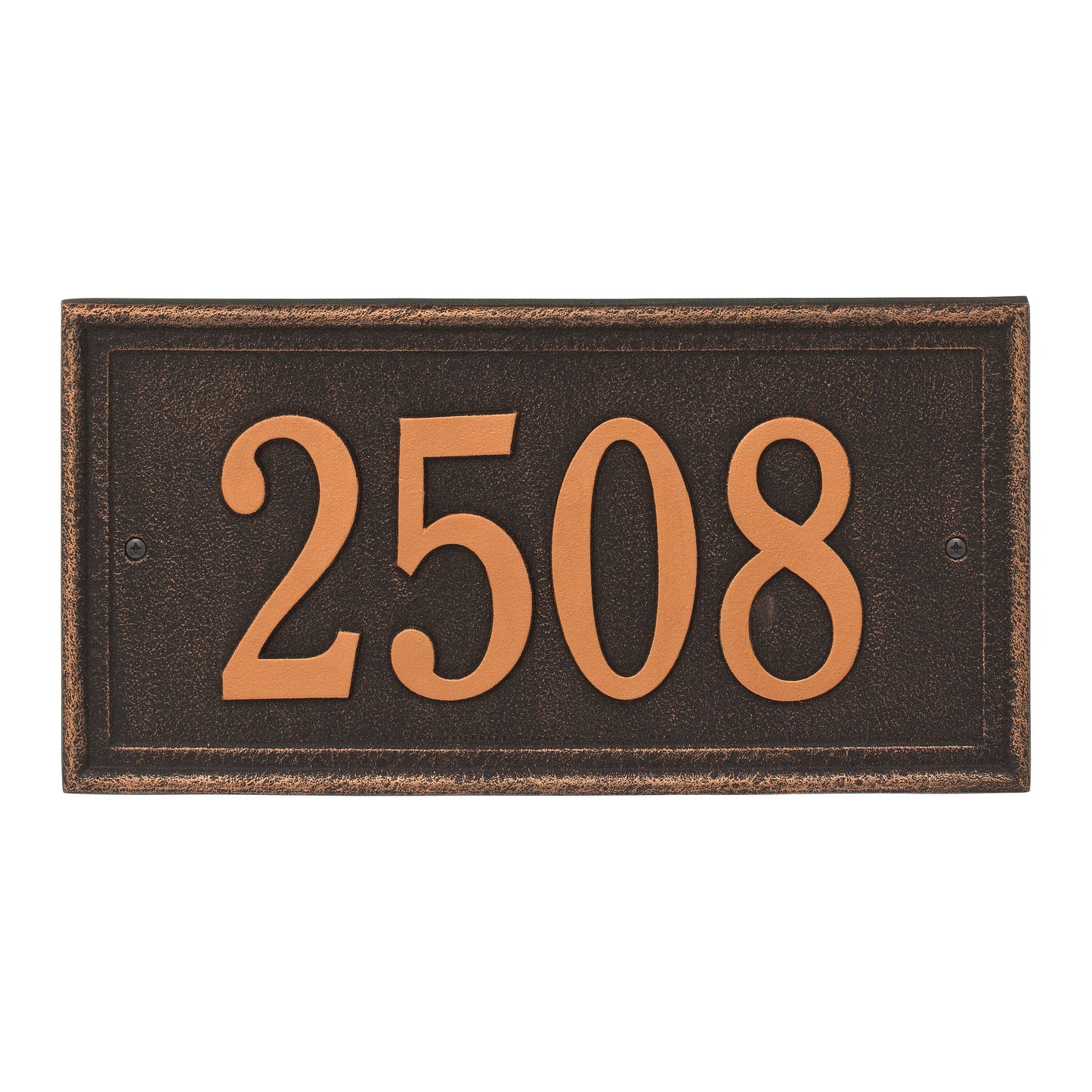 Whitehall Products Personalized Masons Rectangle Standard Plaque One Line Oil Rubbed Bronze