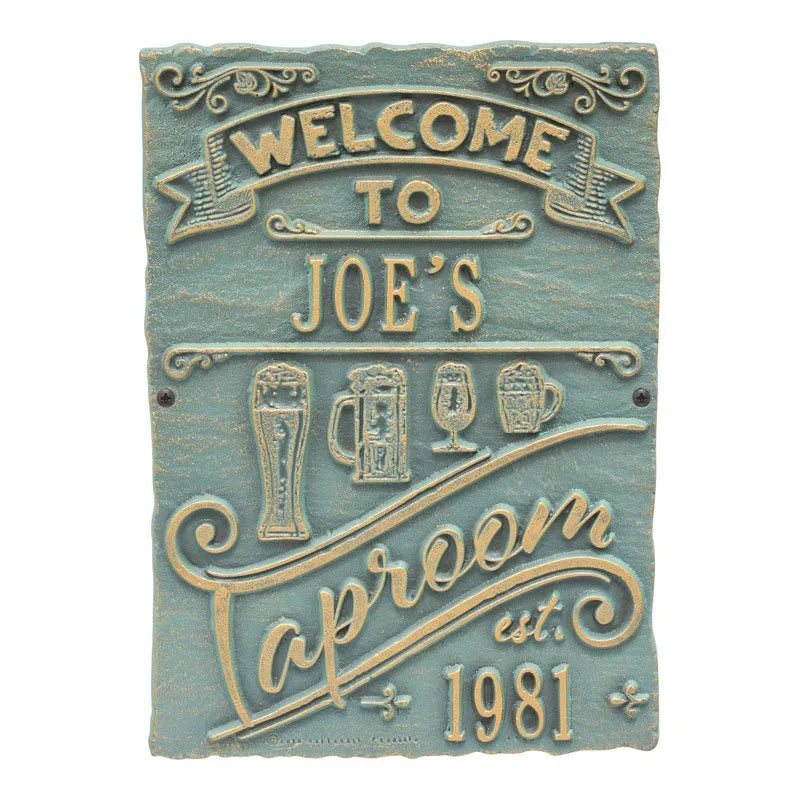 Whitehall Products Tap Room Brew Pub Plaque Oil Rubbed Bronze