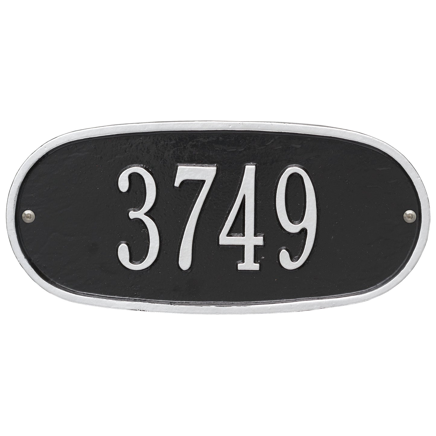 Oval Standard Wall Address Plaque - One Line