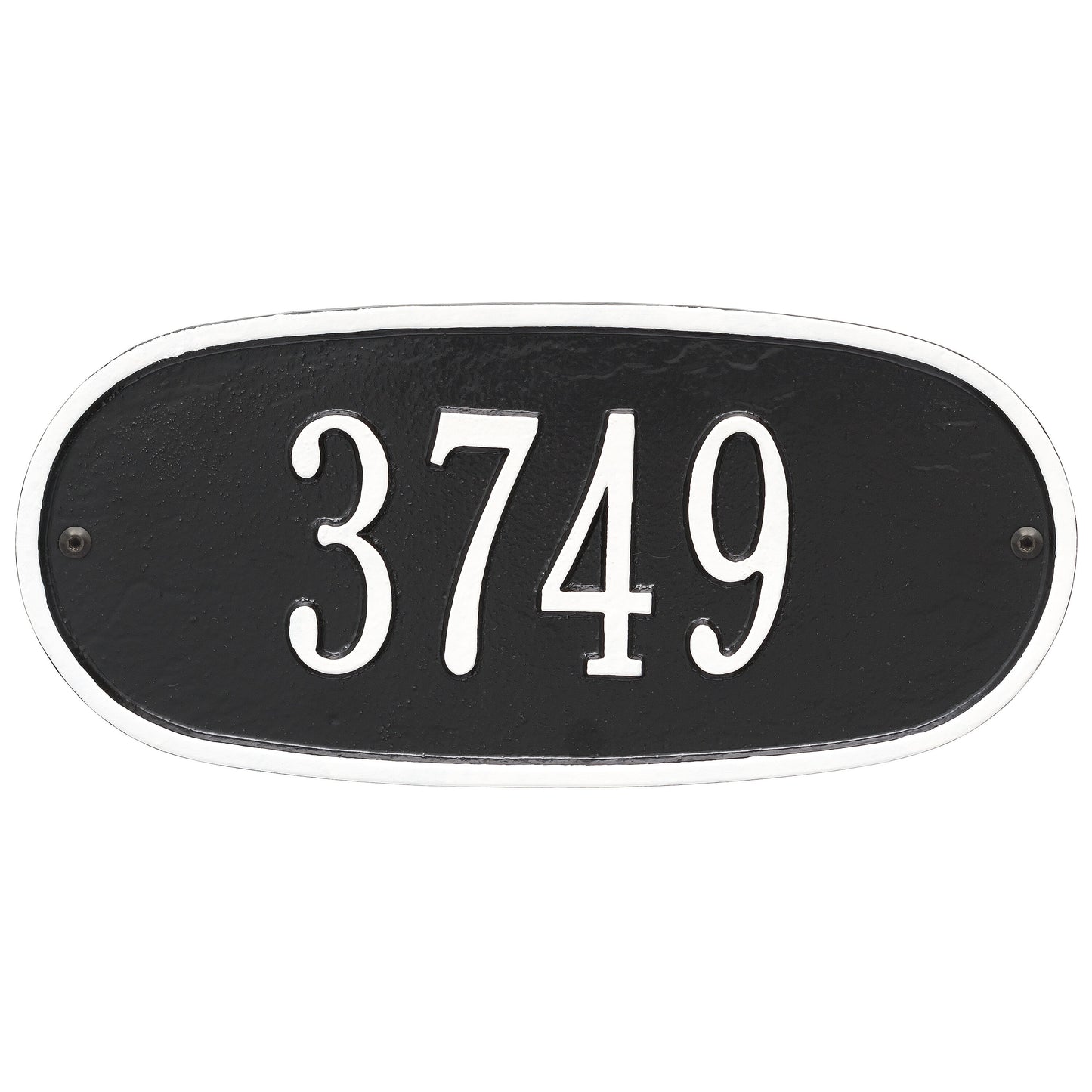 Oval Standard Wall Address Plaque - One Line