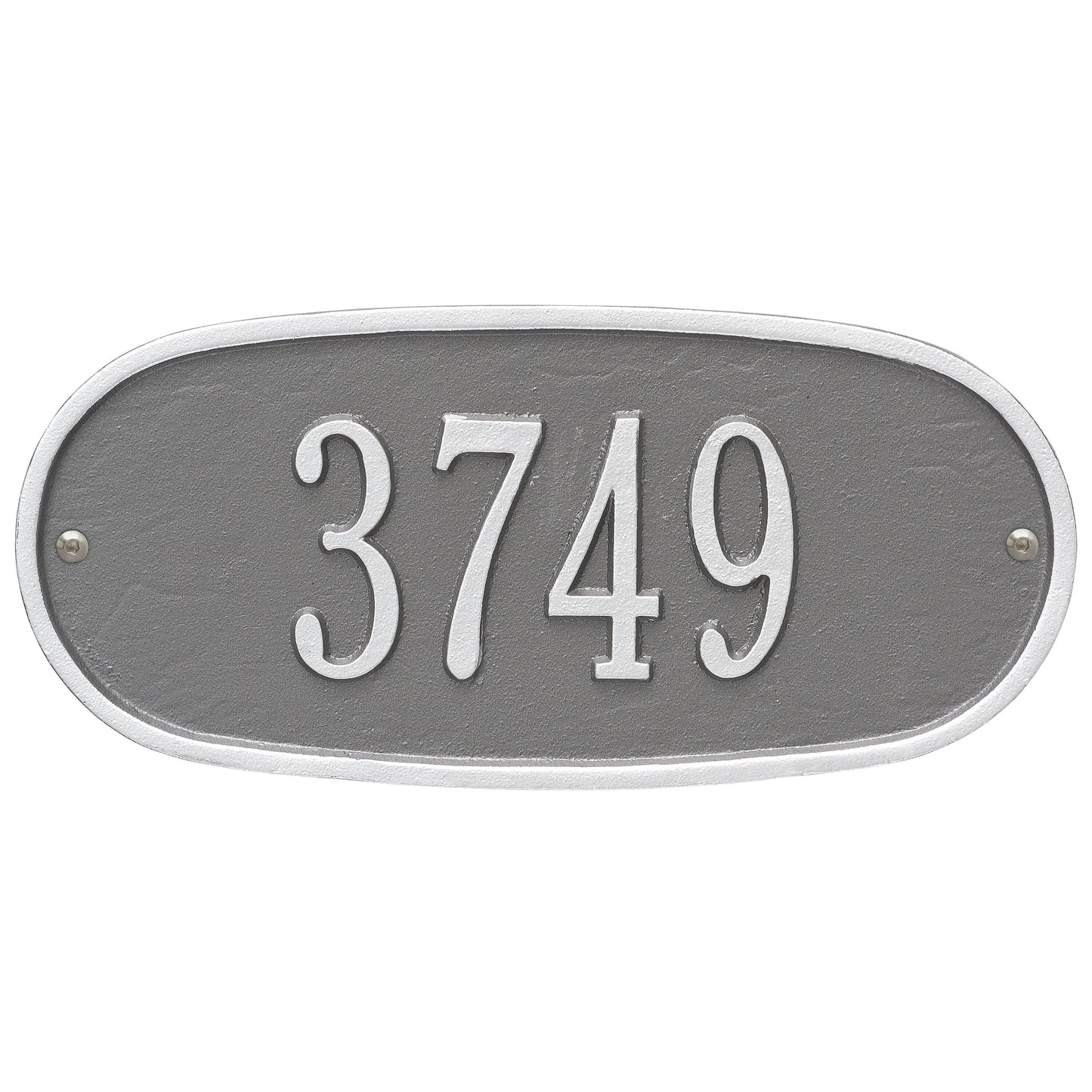 Oval Standard Wall Address Plaque - One Line