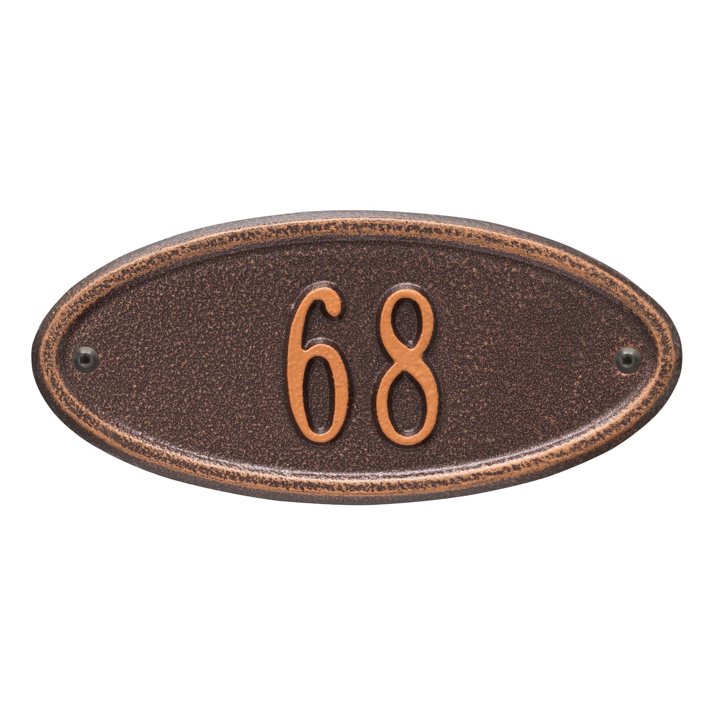Madison Oval Petite Wall Address Plaque - One Line