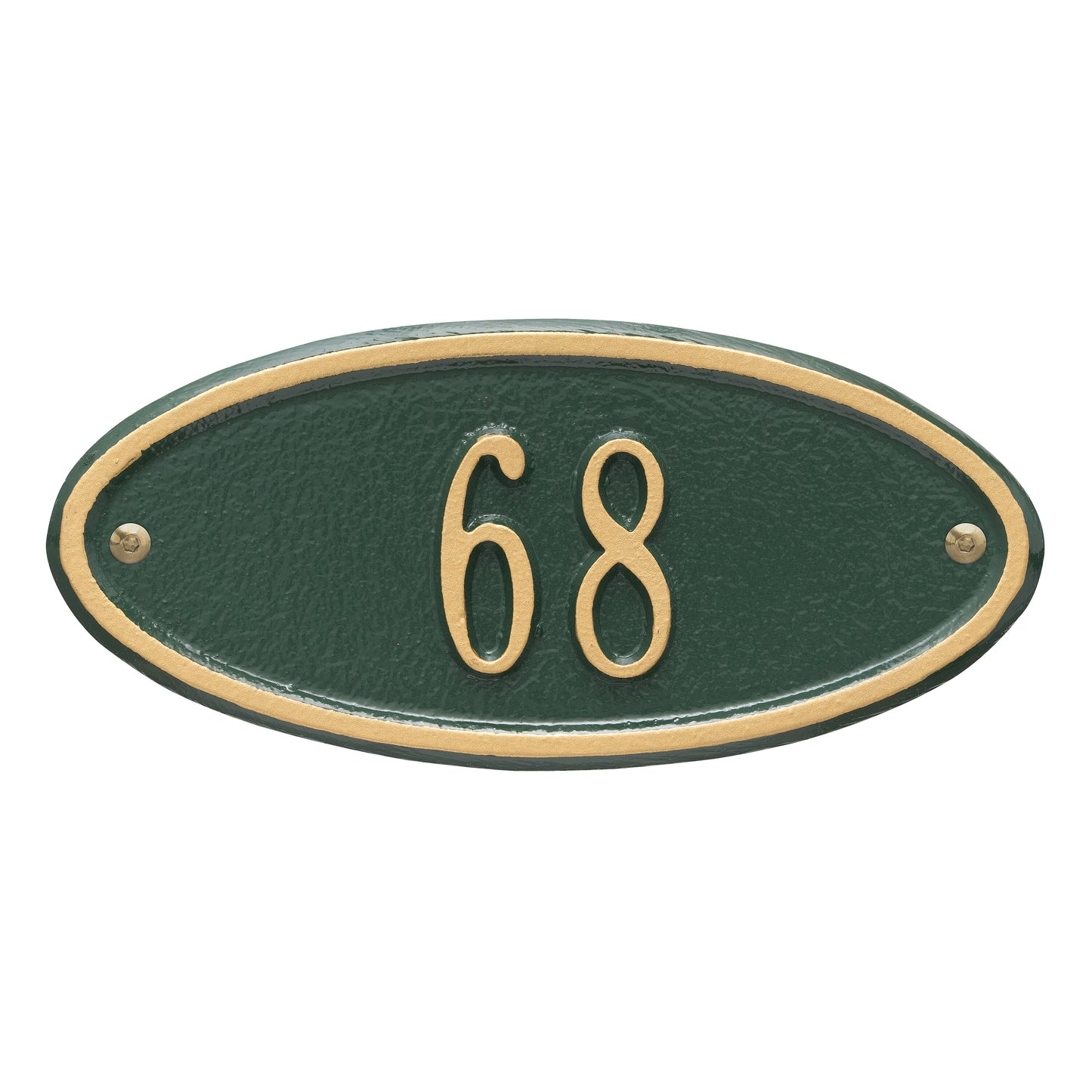 Madison Oval Petite Wall Address Plaque - One Line