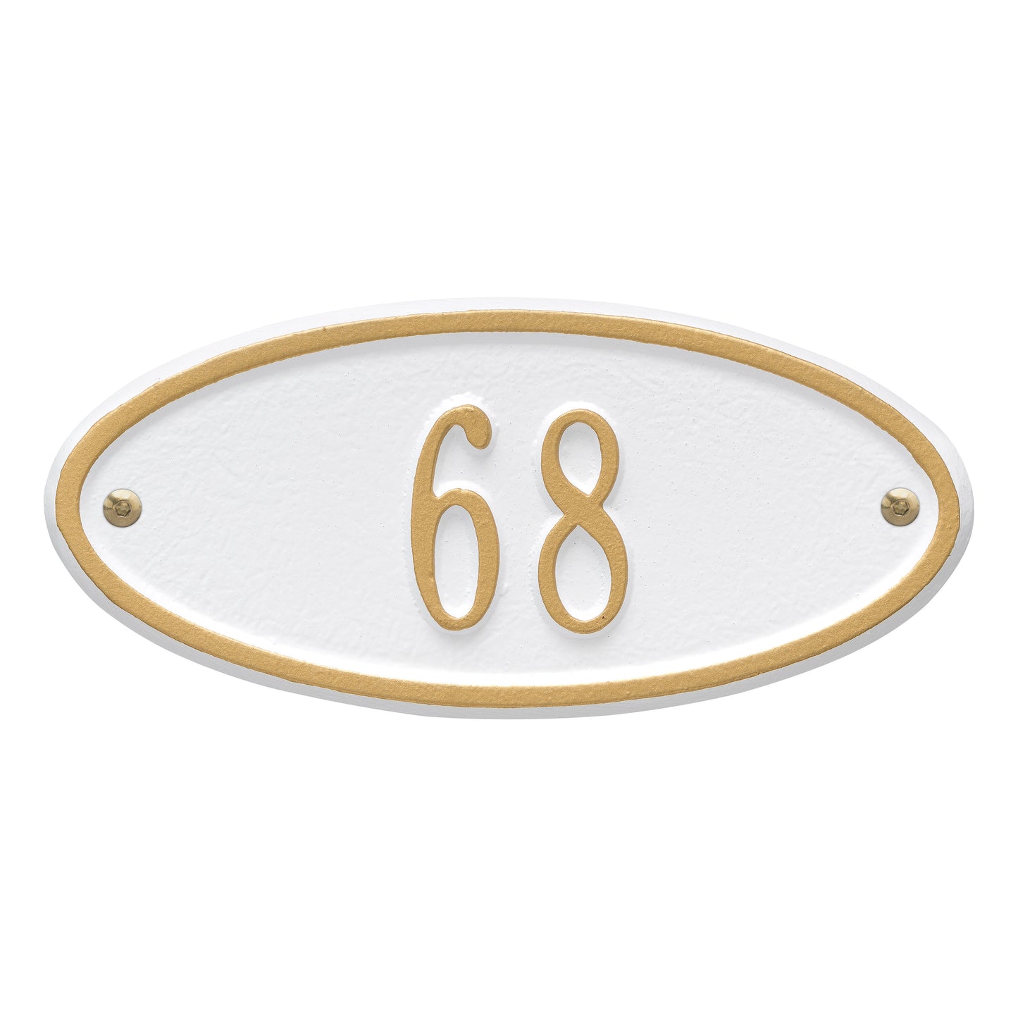 Madison Oval Petite Wall Address Plaque - One Line