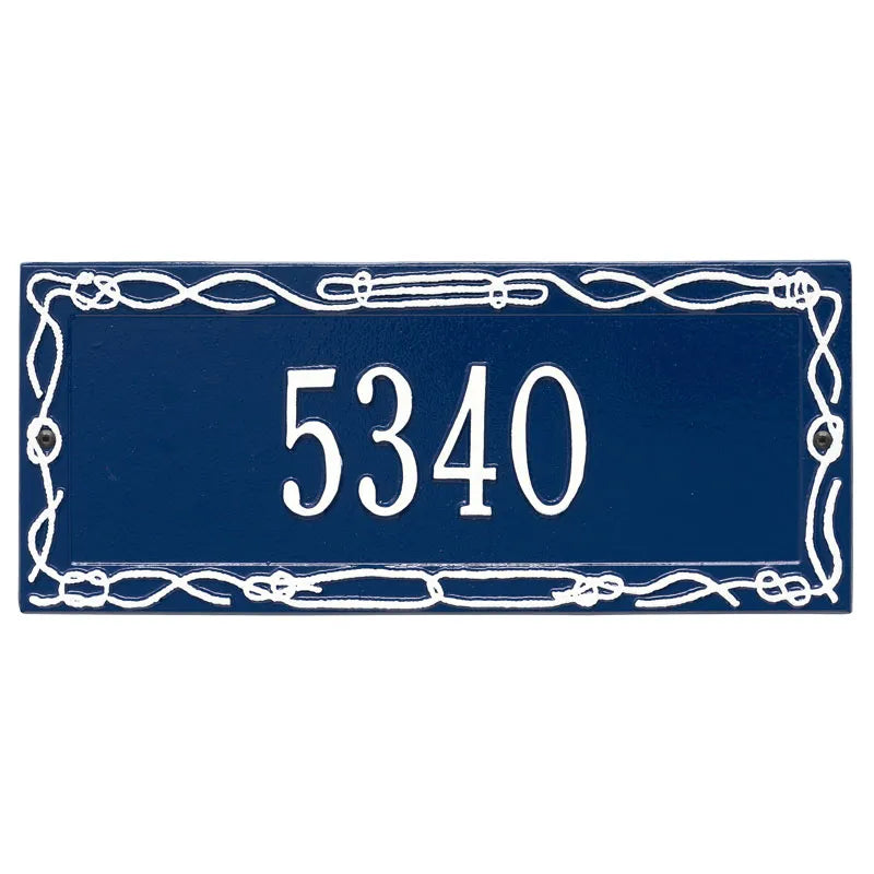 Whitehall Products Personalized Sailors Knot Wall Plaque One Line Bronze/gold