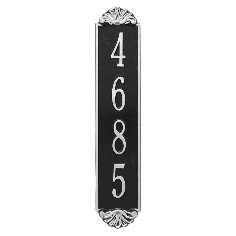 Whitehall Products Personalized Shell Vertical Wall Plaque One Line Pewter/silver