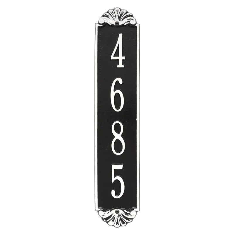 Whitehall Products Personalized Shell Vertical Wall Plaque One Line Red/gold
